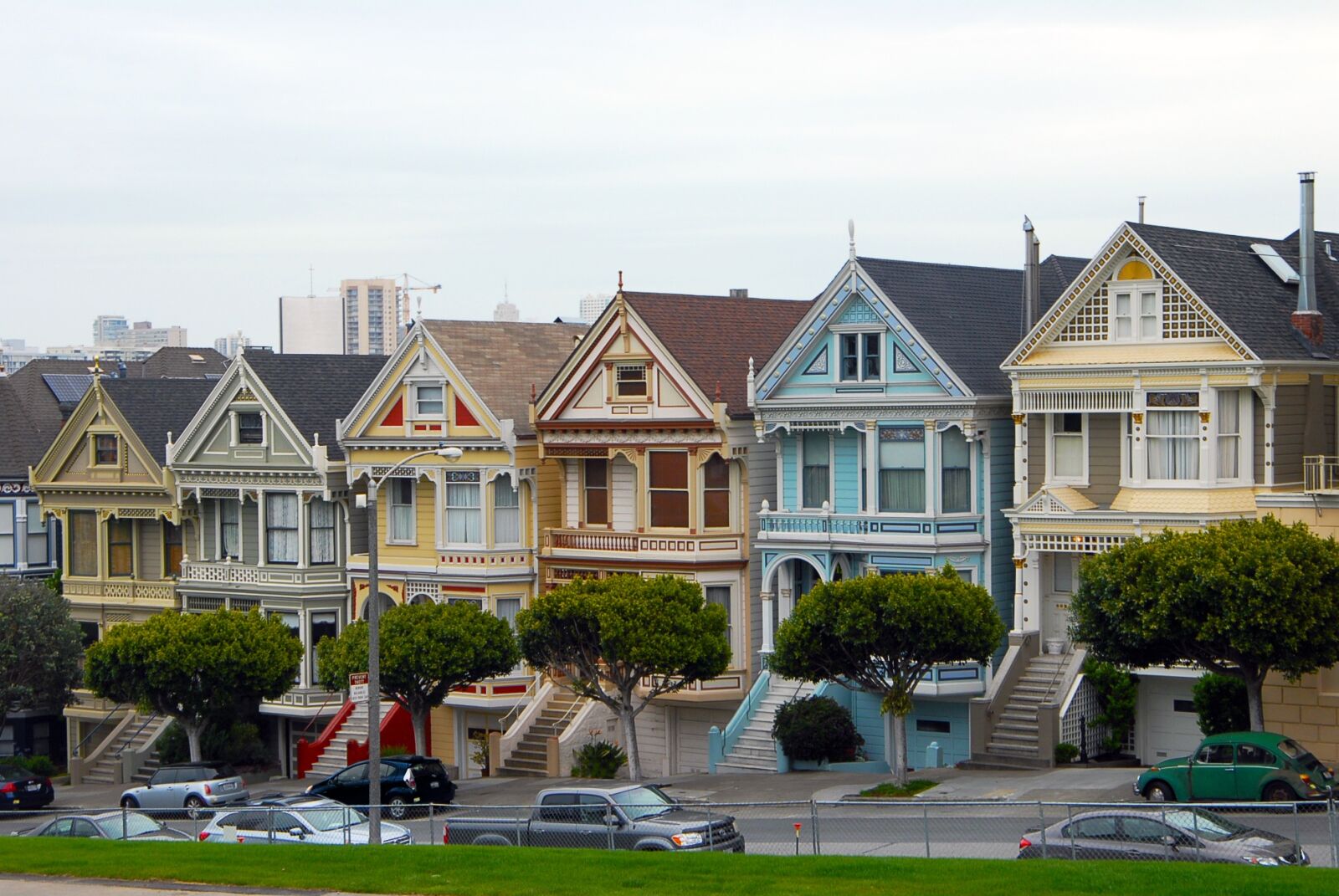 Nikon D200 sample photo. Painted ladies, san francisco photography