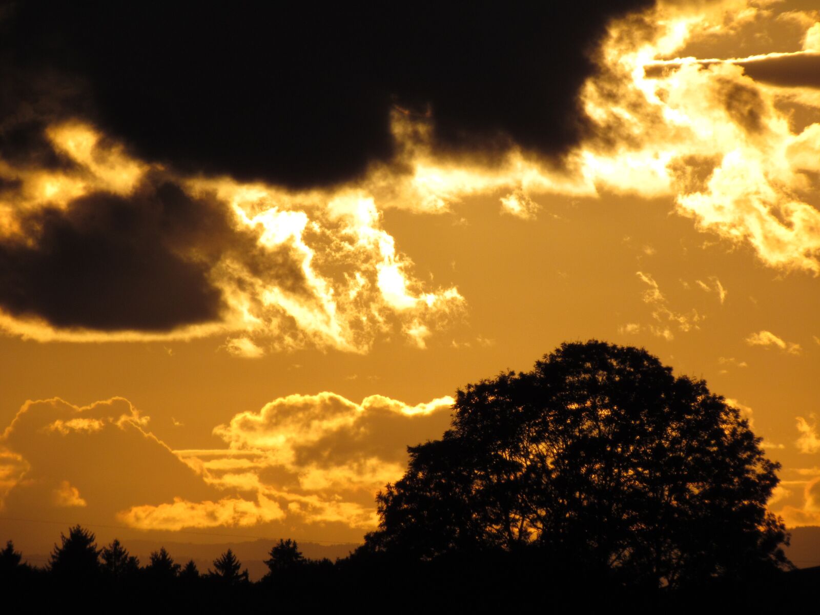 Canon PowerShot SX30 IS sample photo. Abendstimmung, clouds, sunset photography