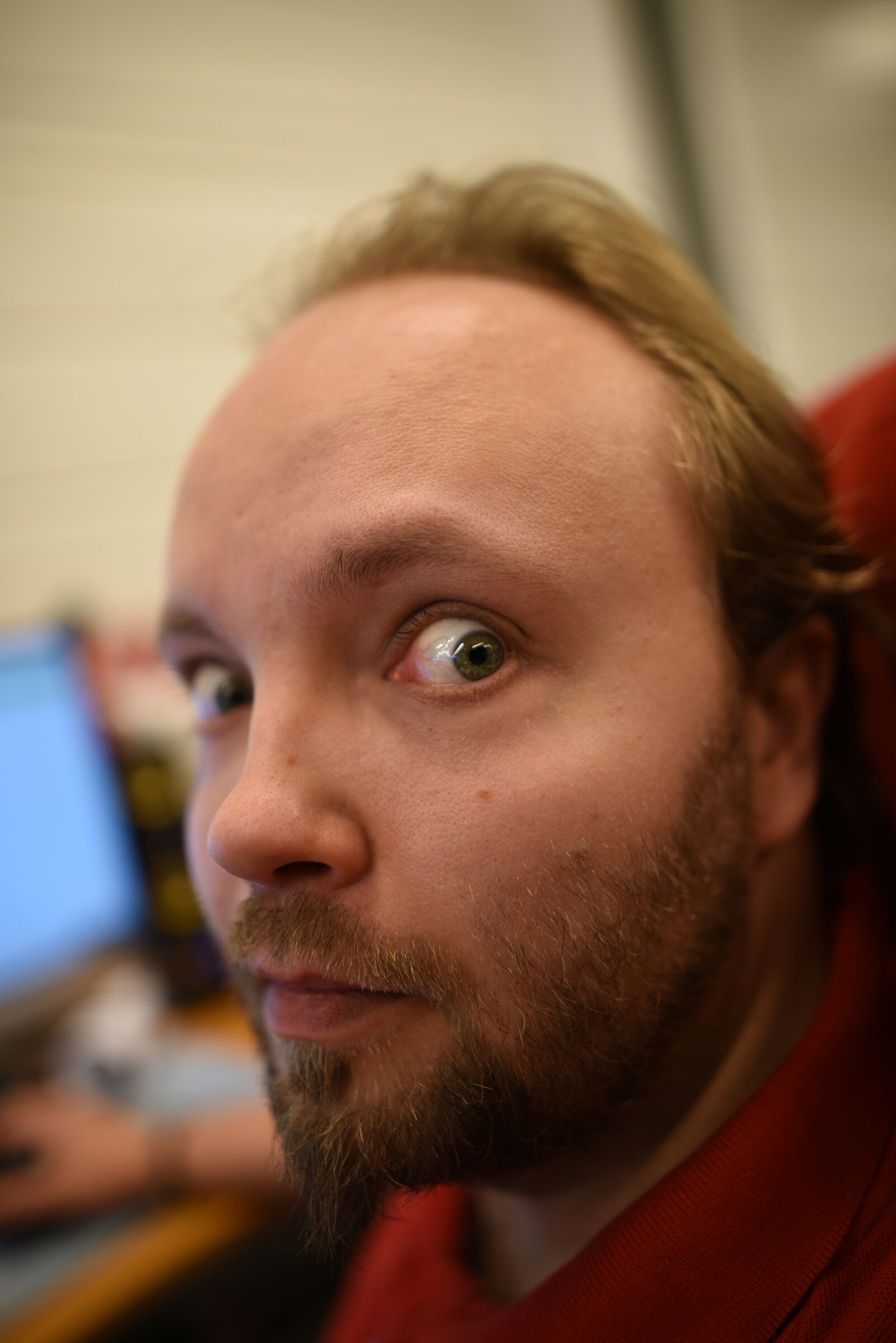 Nikon D810 sample photo. Overly staring worker photography