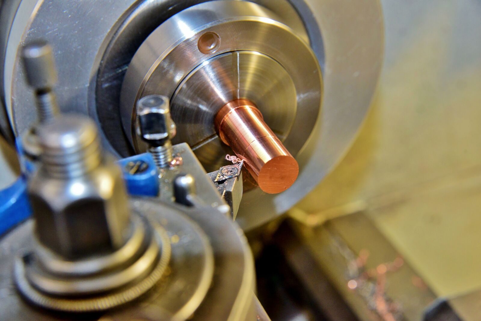 Nikon D800 sample photo. Lathe, metalworking, machine photography