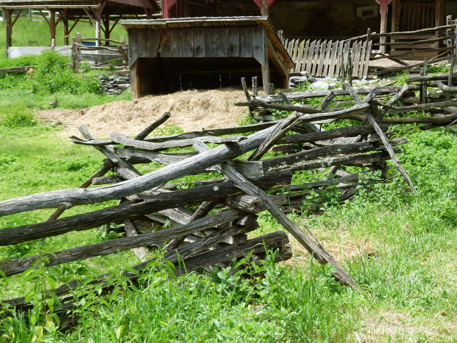 Panasonic Lumix DMC-FZ100 sample photo. Split rail fence, farmhouse photography