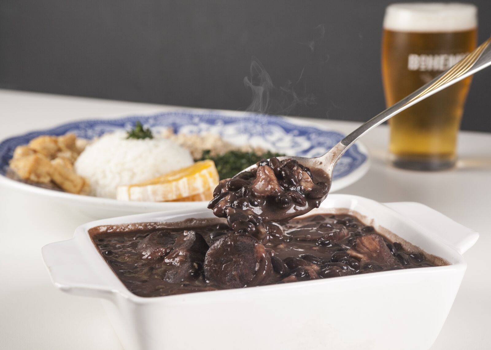 Canon EOS 5D Mark II sample photo. Feijoada, meat, wine photography
