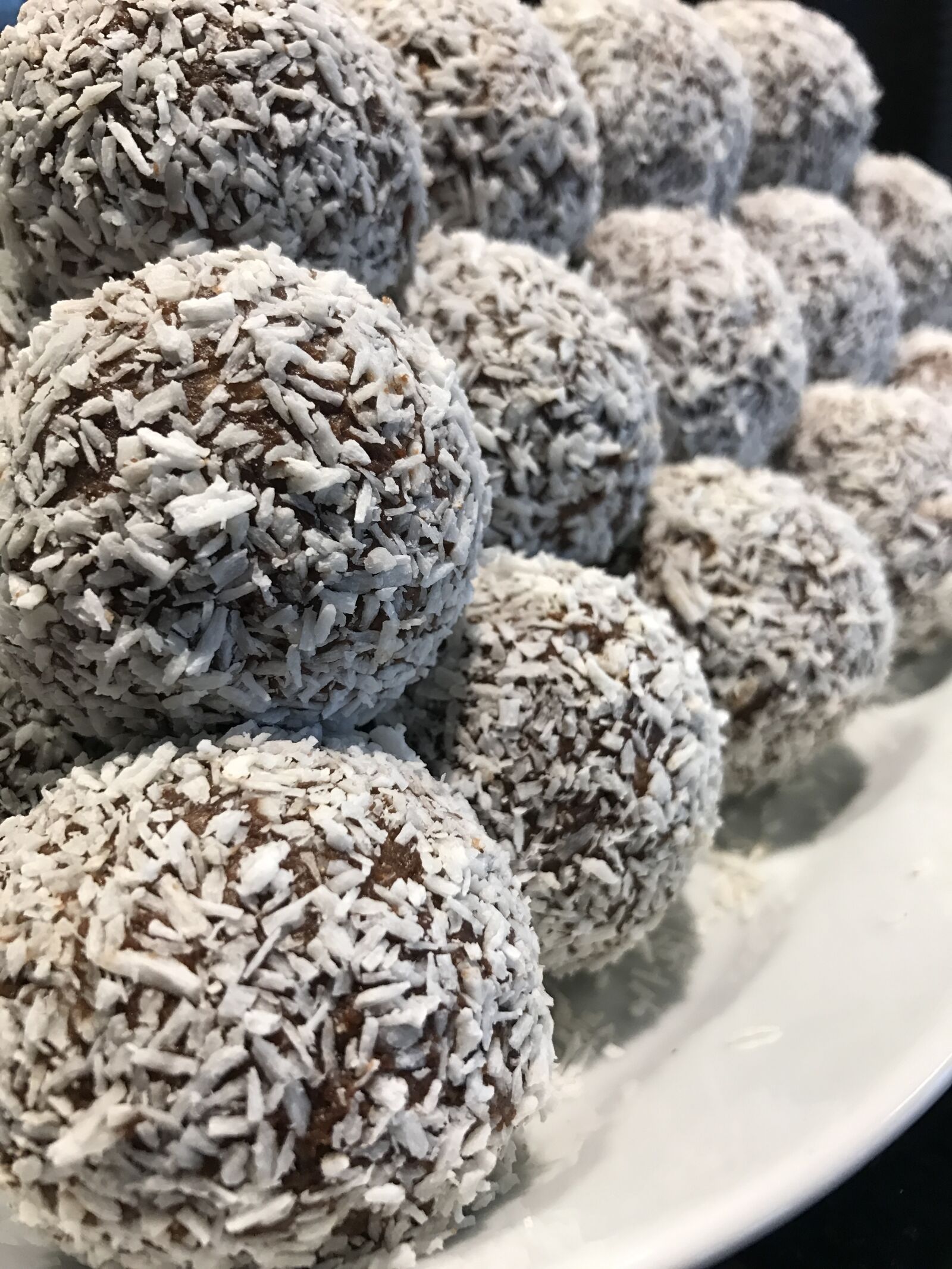 Apple iPhone 7 sample photo. Chocolate ball, coffee break photography