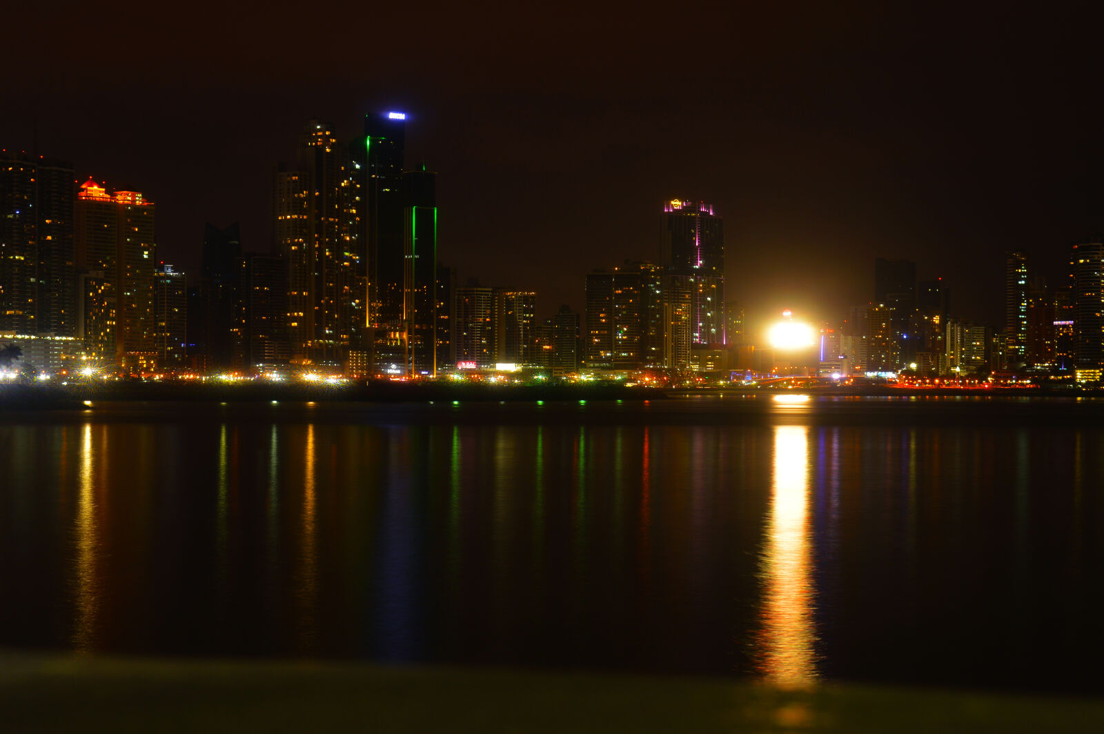 Nikon D3200 sample photo. City, lights, night, panama photography