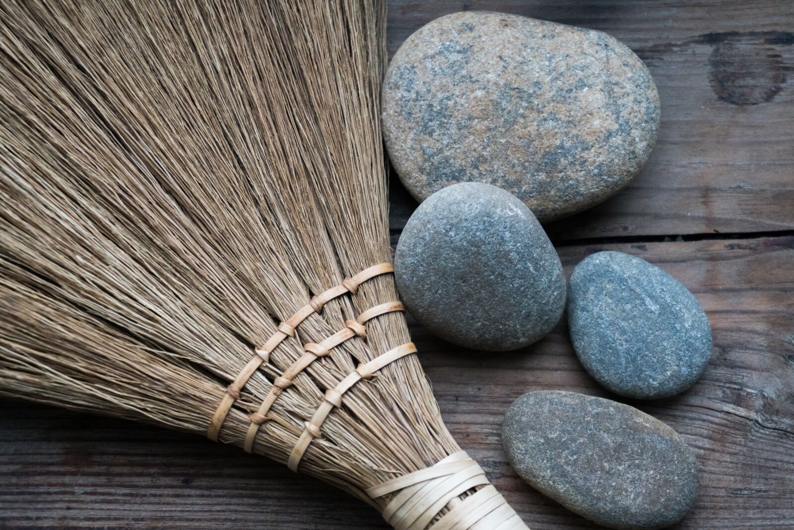 Sony a6300 sample photo. Broom, stones, mood photography