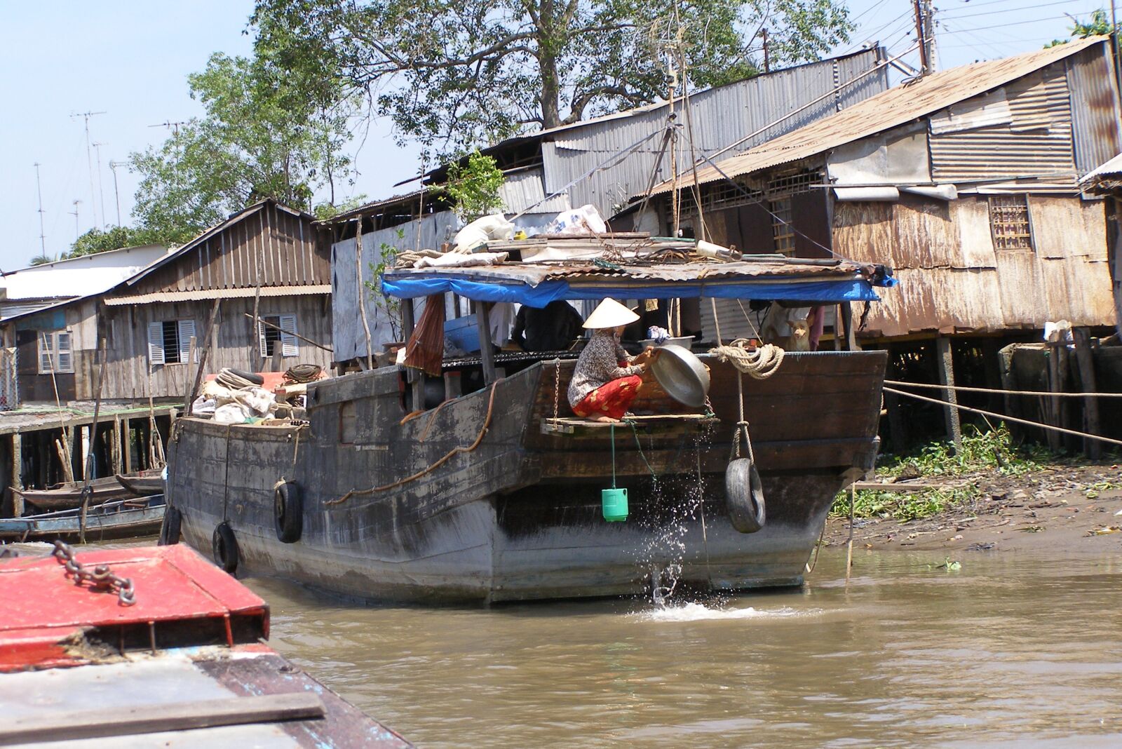 Olympus SP500UZ sample photo. Mekong, vietnam, boat photography