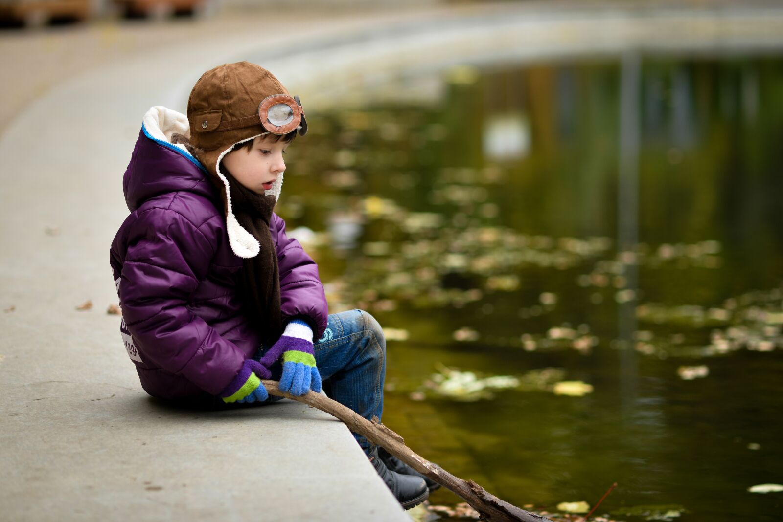 Nikon D610 sample photo. Boy, autumn, cap photography