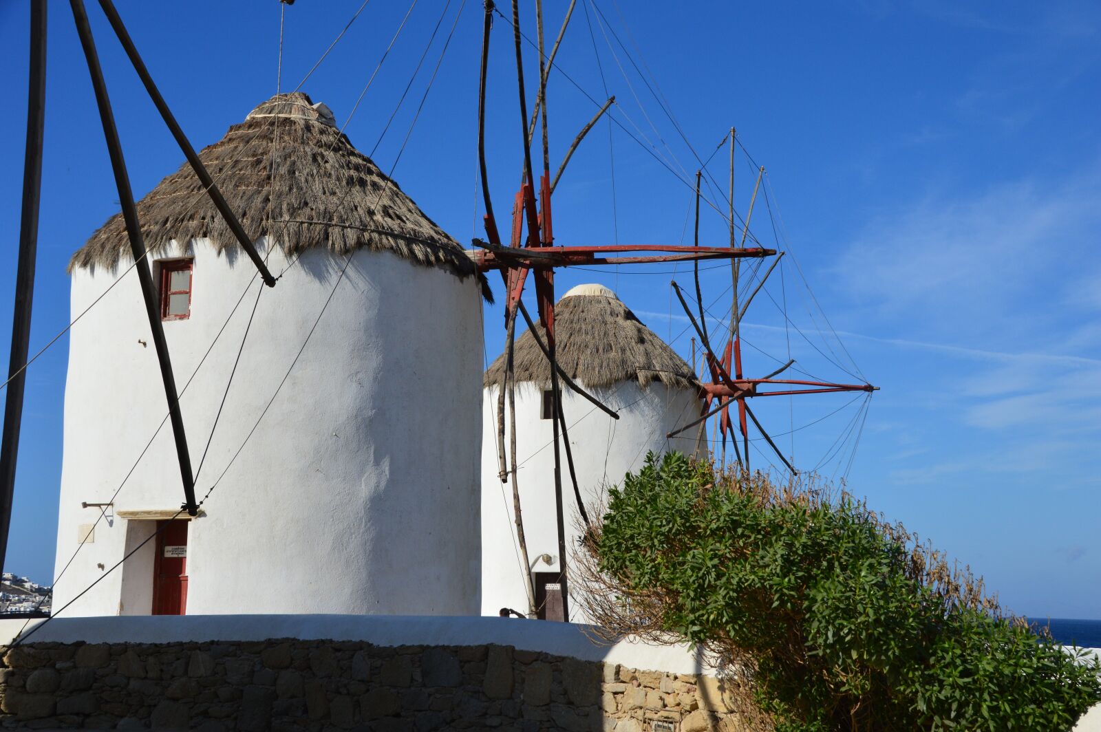 Nikon D3200 sample photo. Mykonos, greece, windmills photography