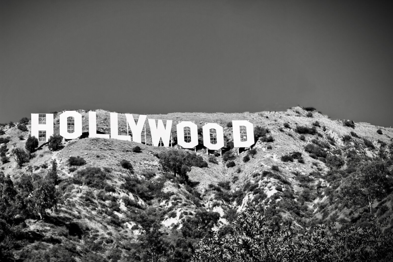 Canon EOS 1300D (EOS Rebel T6 / EOS Kiss X80) sample photo. Hollywood, sign, black photography