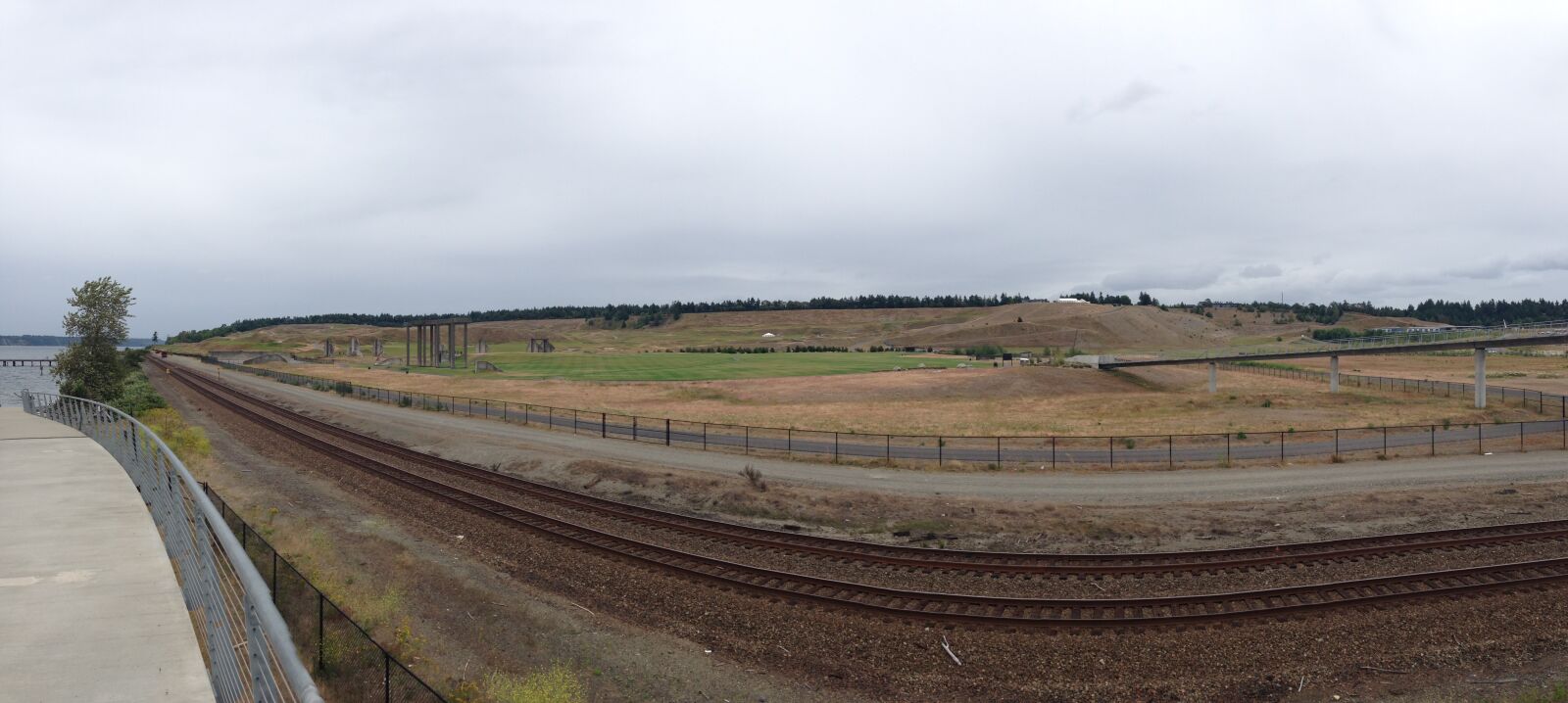 Apple iPhone 5 sample photo. Panorama, train tracks, railway photography