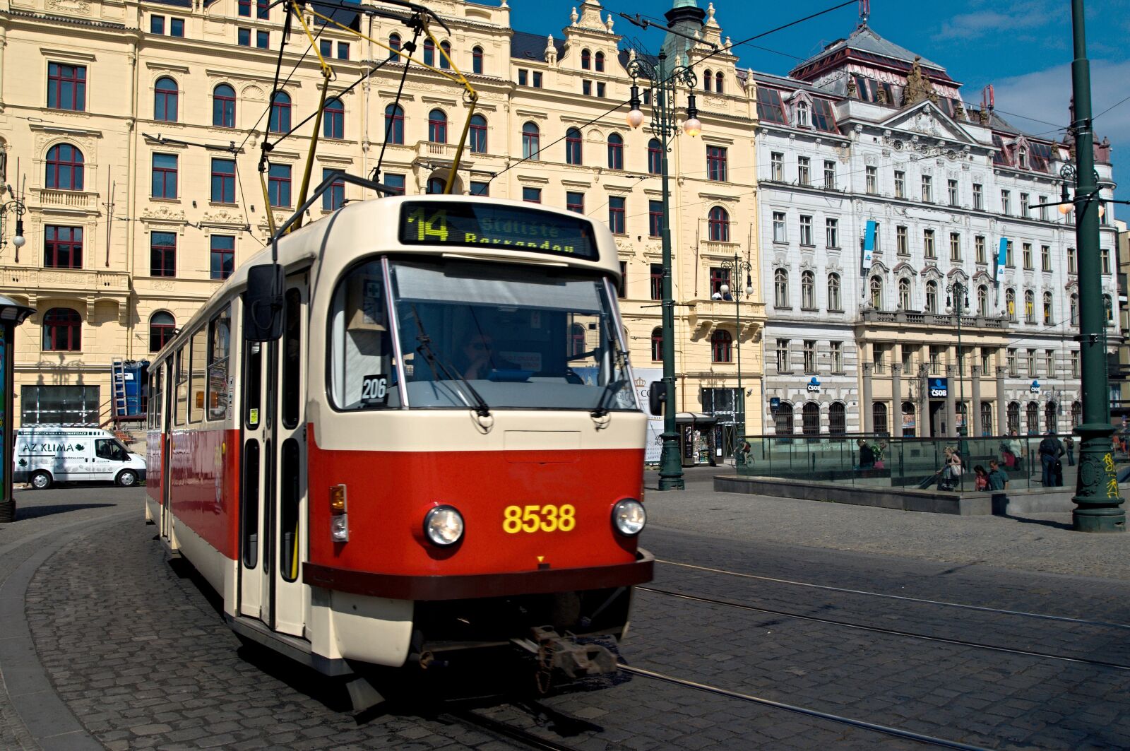 Nikon D90 sample photo. The tram, the prague photography