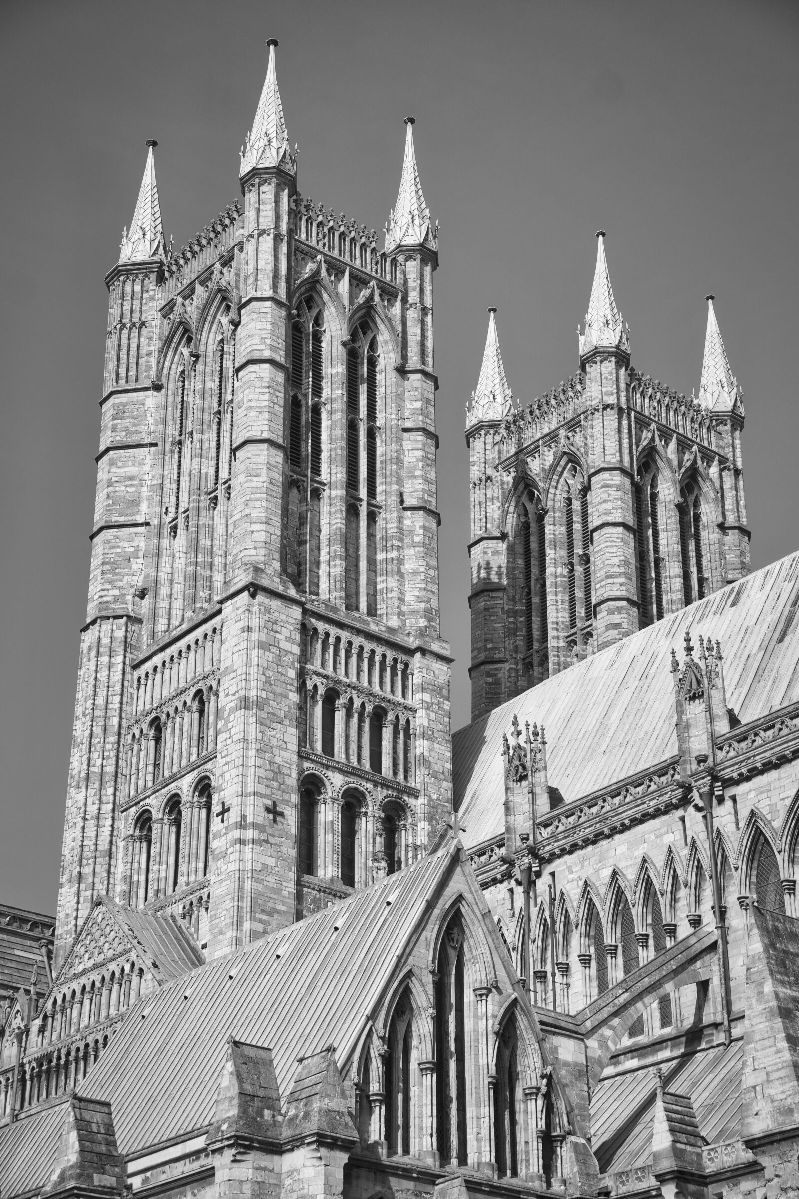 Sony a6500 sample photo. Cathedral, spires, lincoln photography