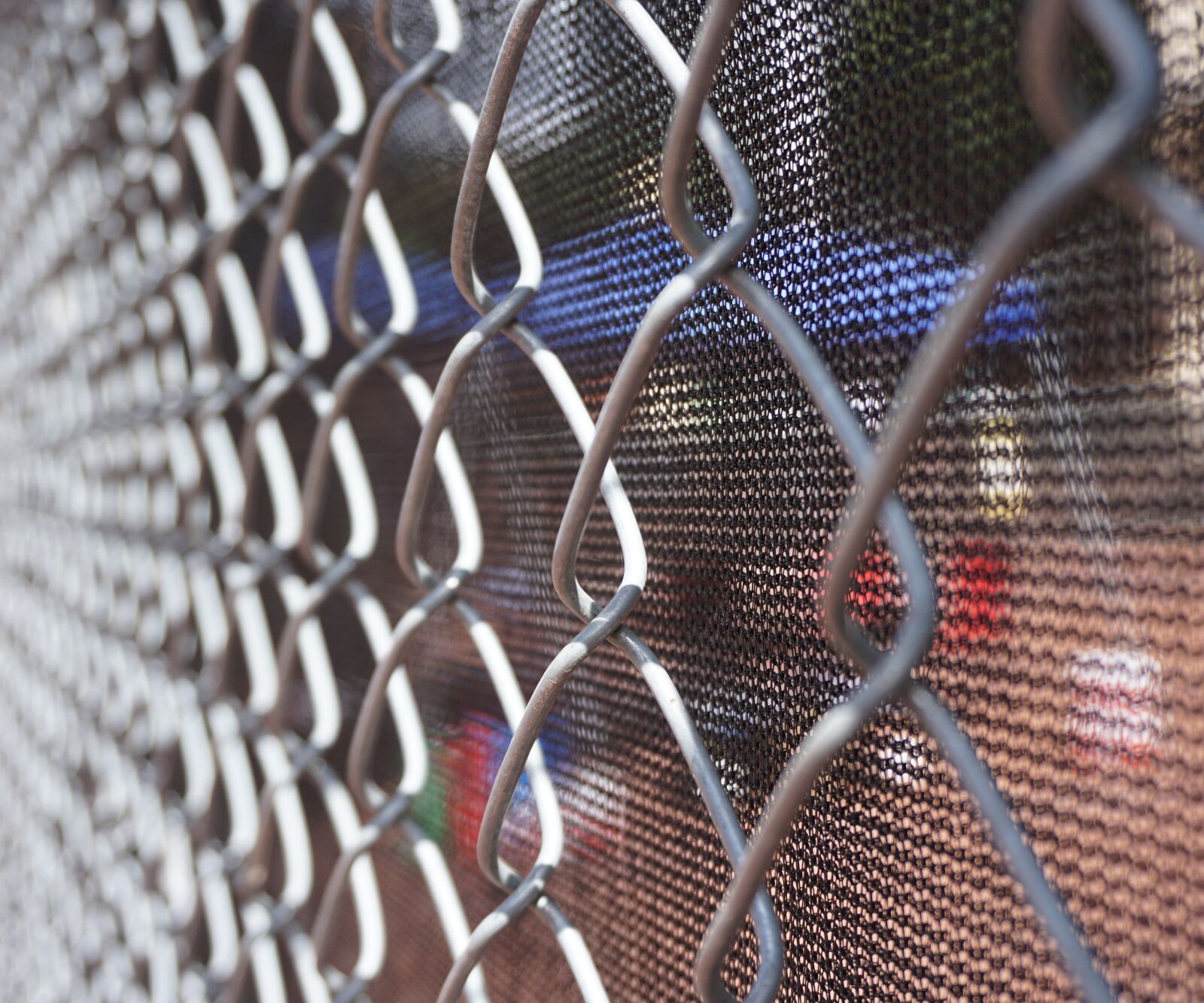 Sony a6000 sample photo. Fence, chain, under construction photography