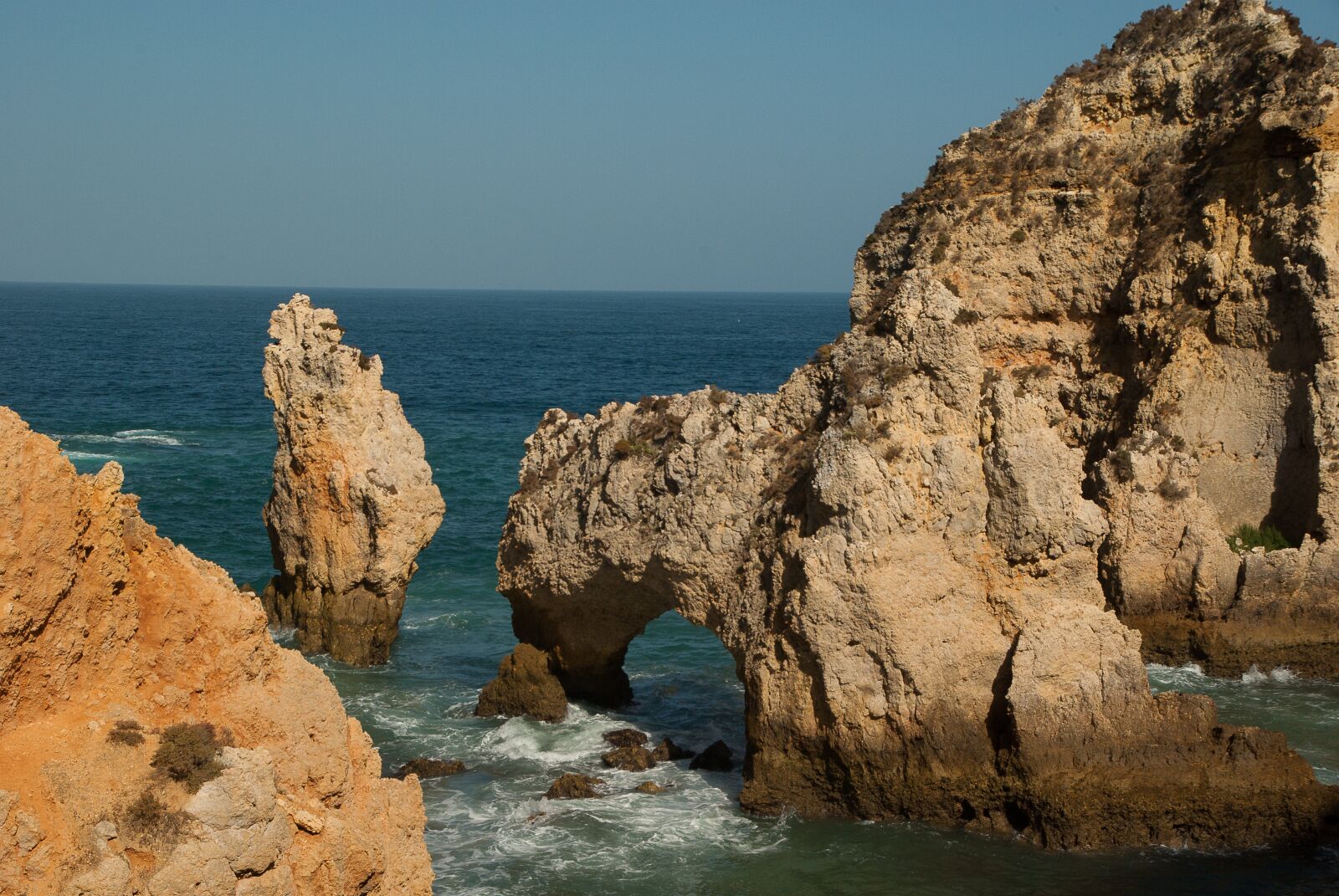 Pentax K10D sample photo. Portugal, lagos, ocean photography
