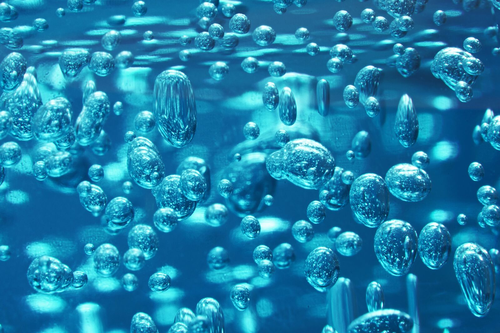 Sony Alpha DSLR-A850 sample photo. Abstract, blue, bubble photography