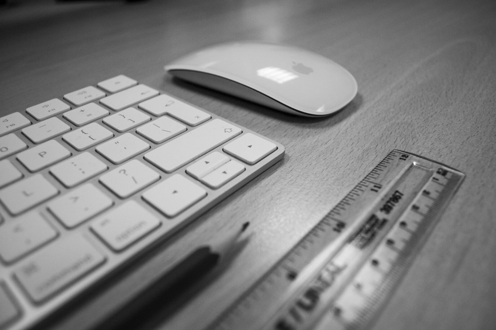 Nikon D3100 sample photo. Apple, apple, keyboard, apple photography