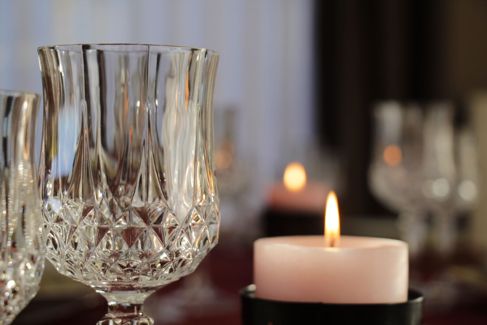 Canon EF-S 18-135mm F3.5-5.6 IS USM sample photo. Glass, candle, flame photography
