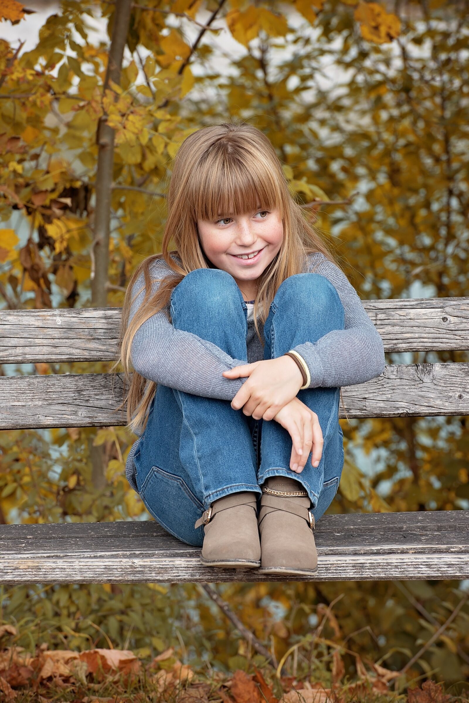 Nikon D750 sample photo. Autumn, bank, child photography