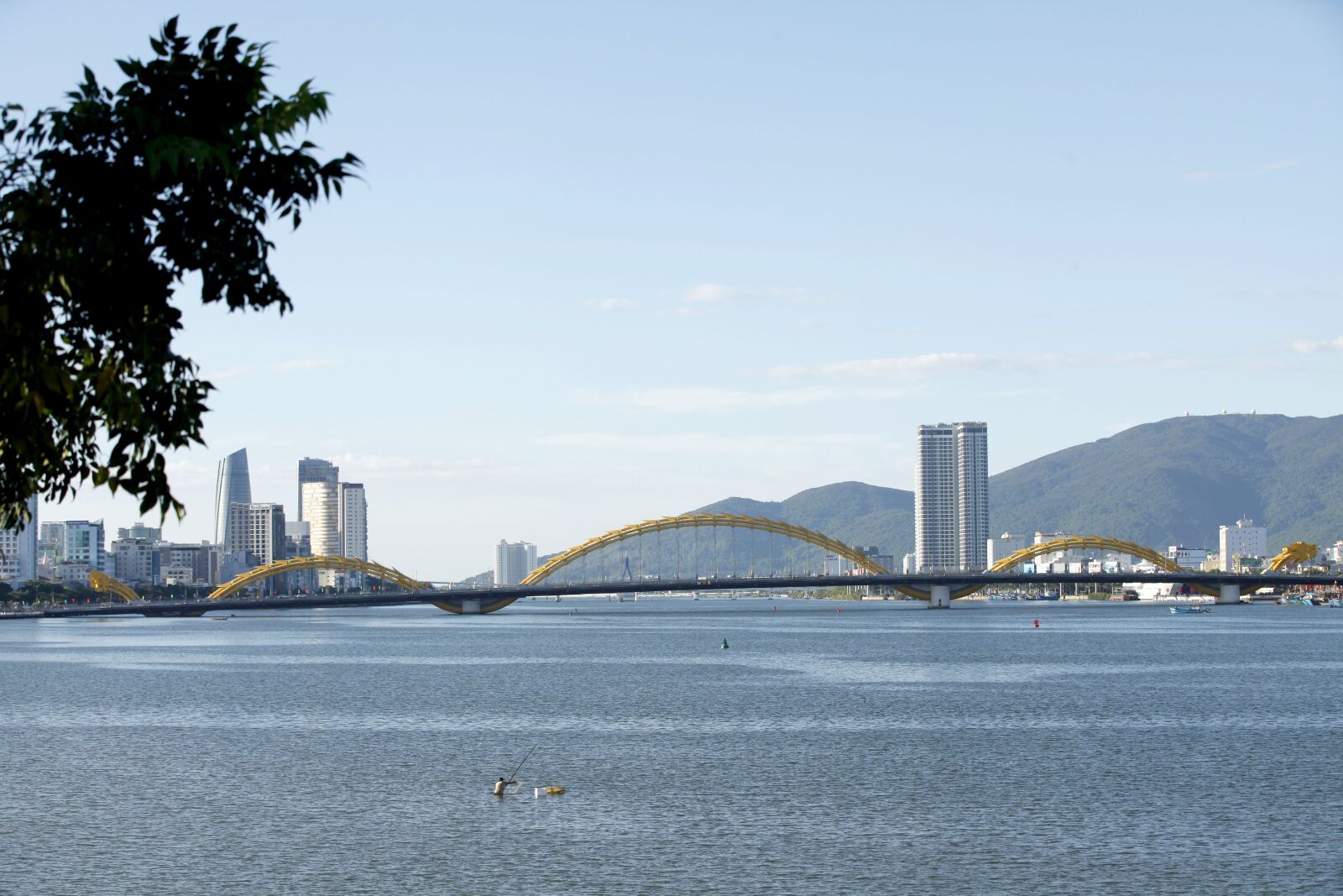 Canon EOS 5D Mark II sample photo. Danang, dragon bridge, scenery photography