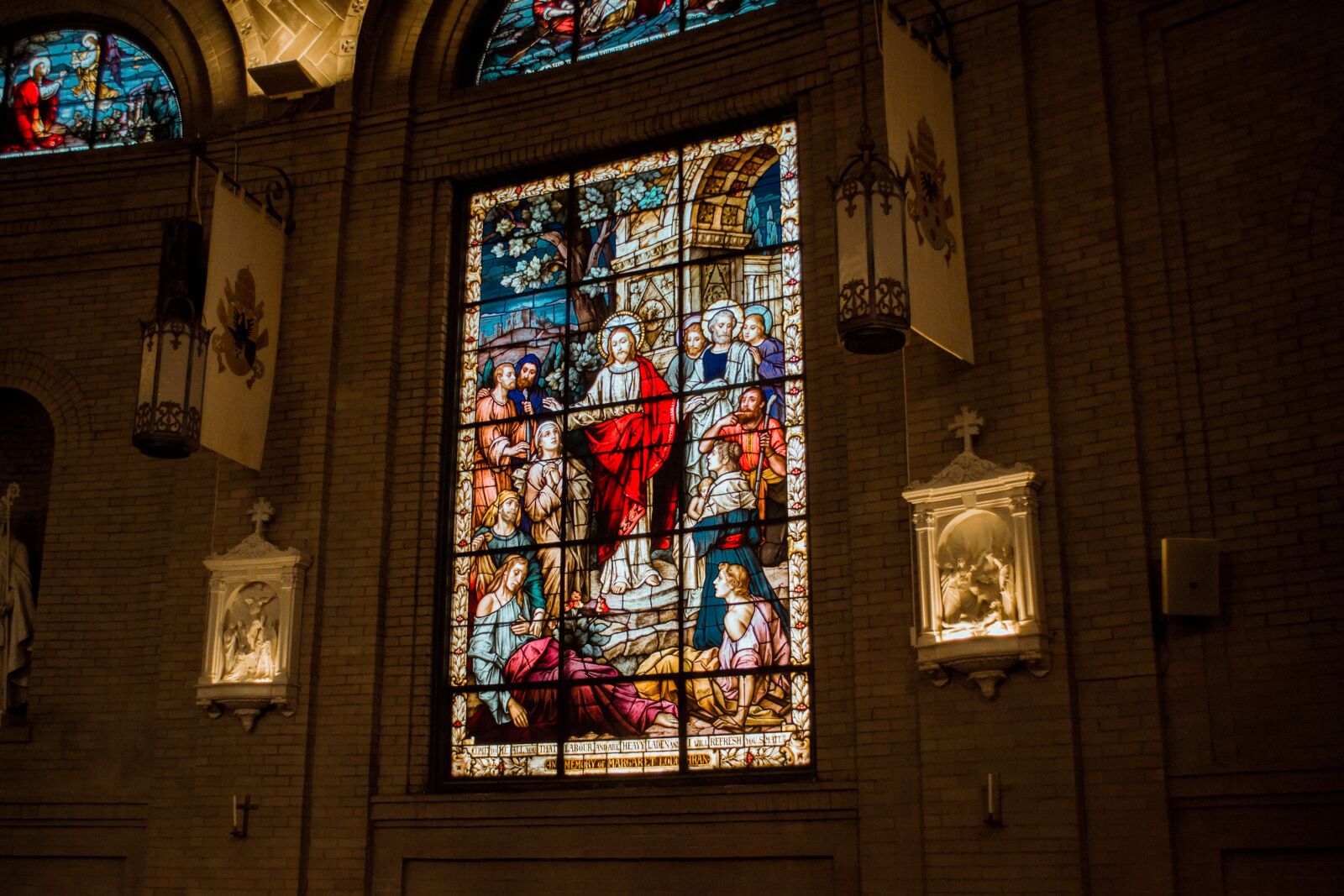 Nikon D3100 sample photo. Stained glass, church window photography