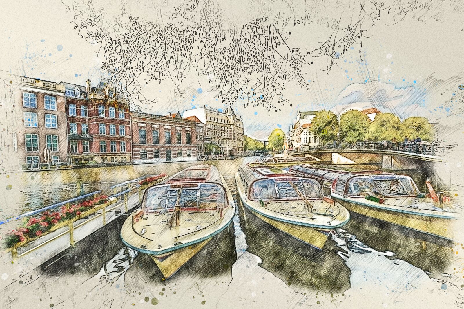 Nikon D5200 sample photo. Amsterdam, boats, netherlands photography