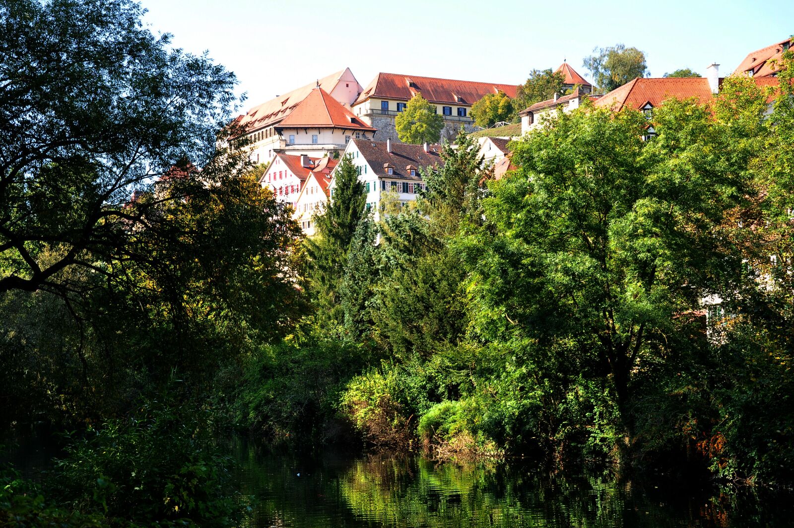 Nikon D90 sample photo. Tübingen, neckar, river photography