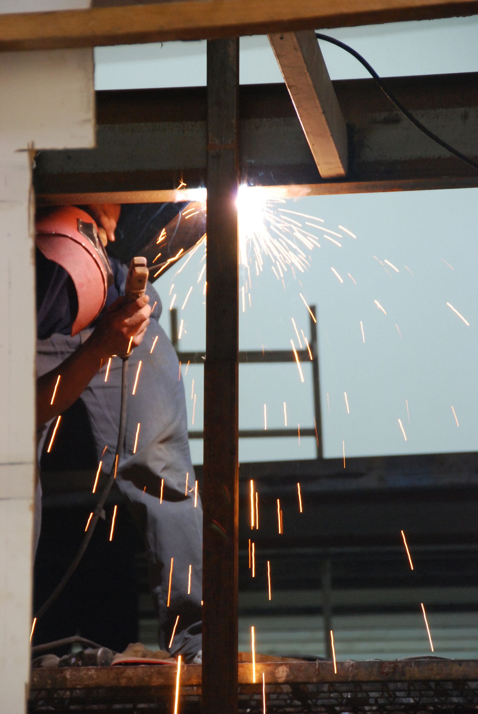 Nikon D80 sample photo. Welding, factory, industry photography