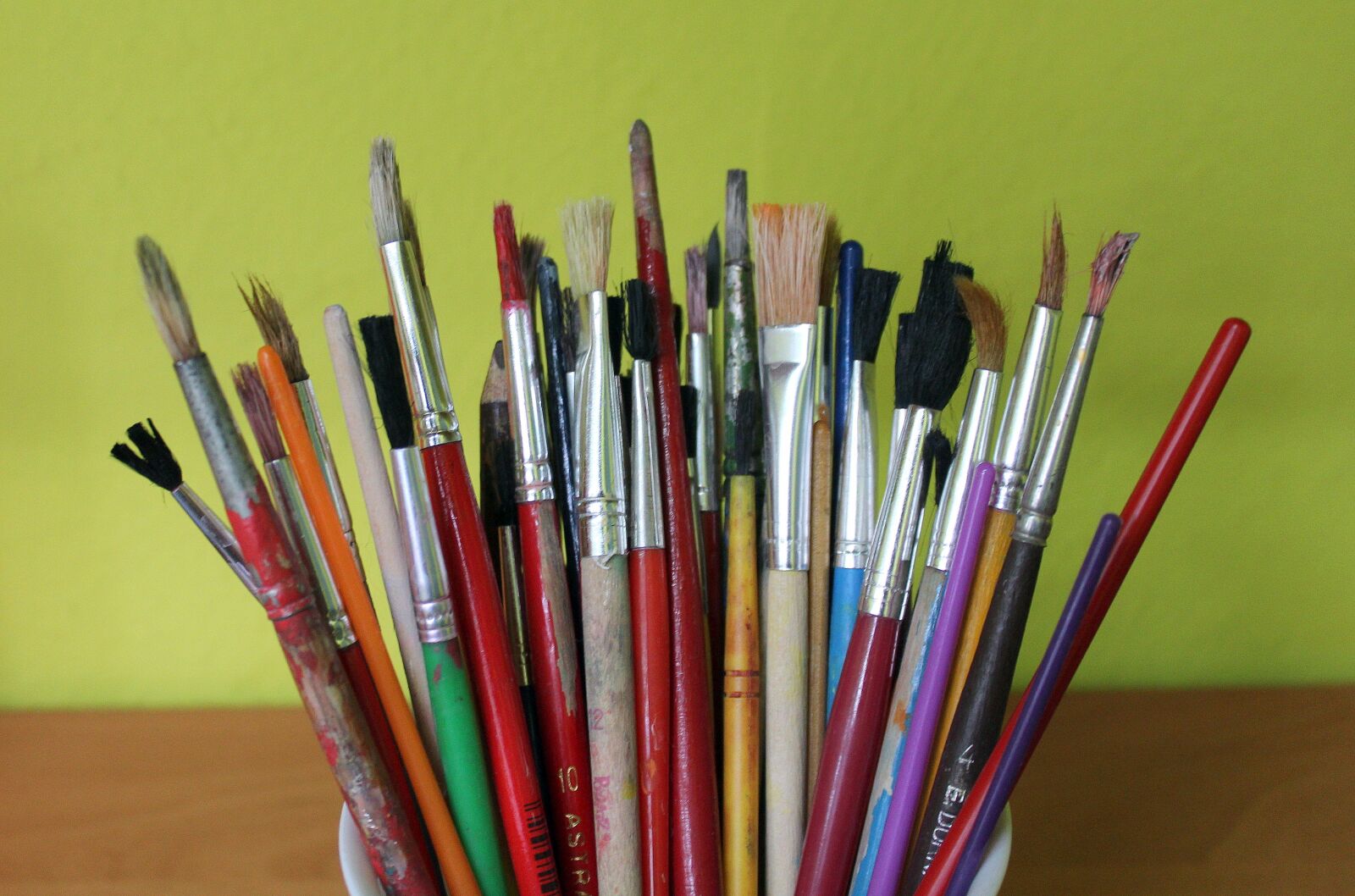 Canon EOS 1200D (EOS Rebel T5 / EOS Kiss X70 / EOS Hi) sample photo. Brushes, painting, paint photography