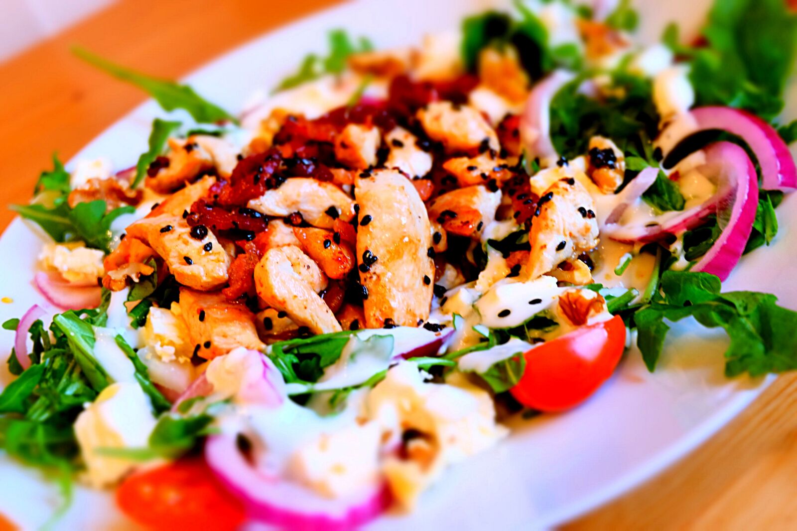 Fujifilm X-T10 sample photo. Salad, low carb, dinner photography