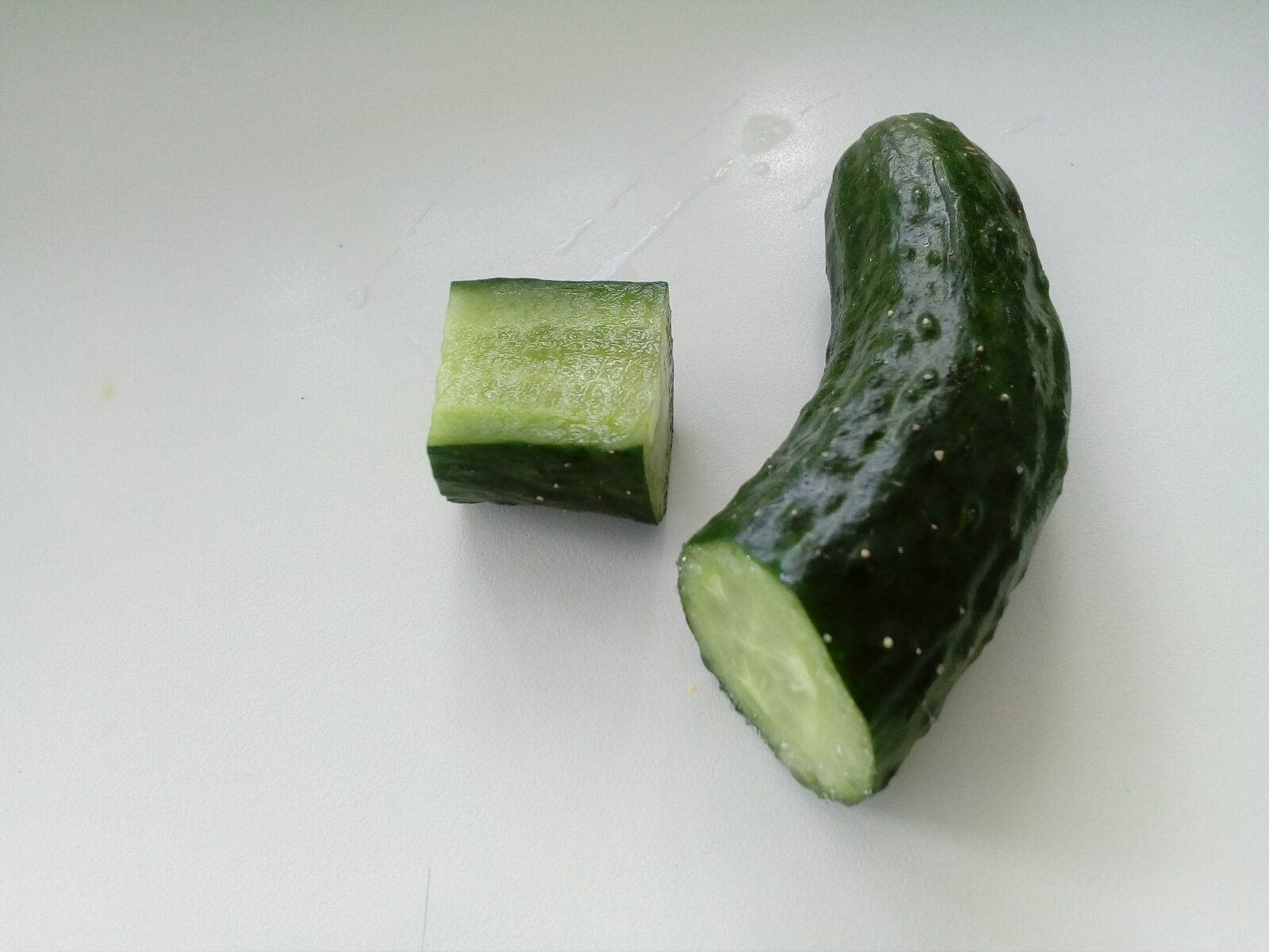 ZTE BLADE A510 sample photo. Cucumber, dietary, green, slice photography