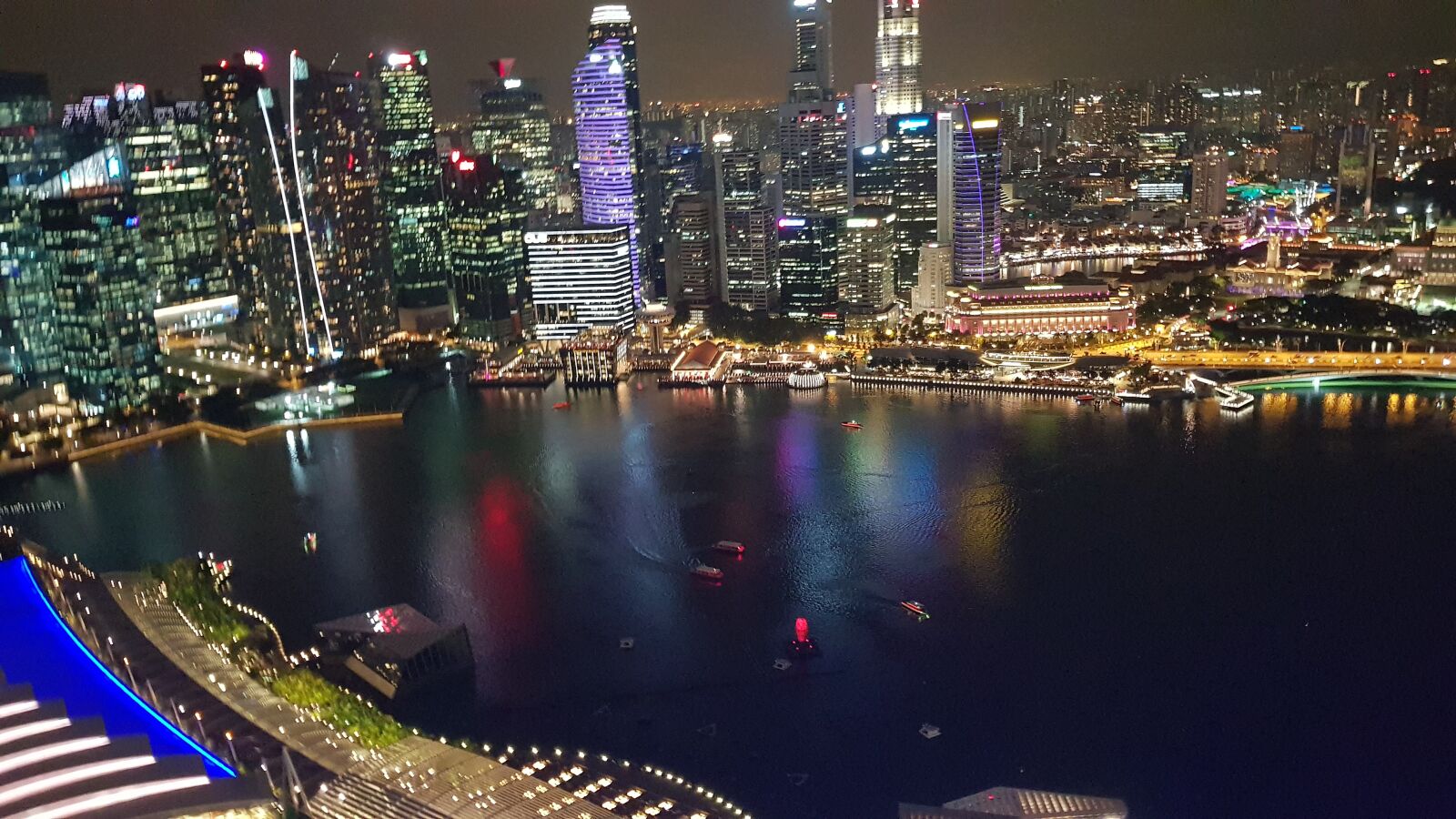 Samsung Galaxy S8 sample photo. Singapore, city, night photography
