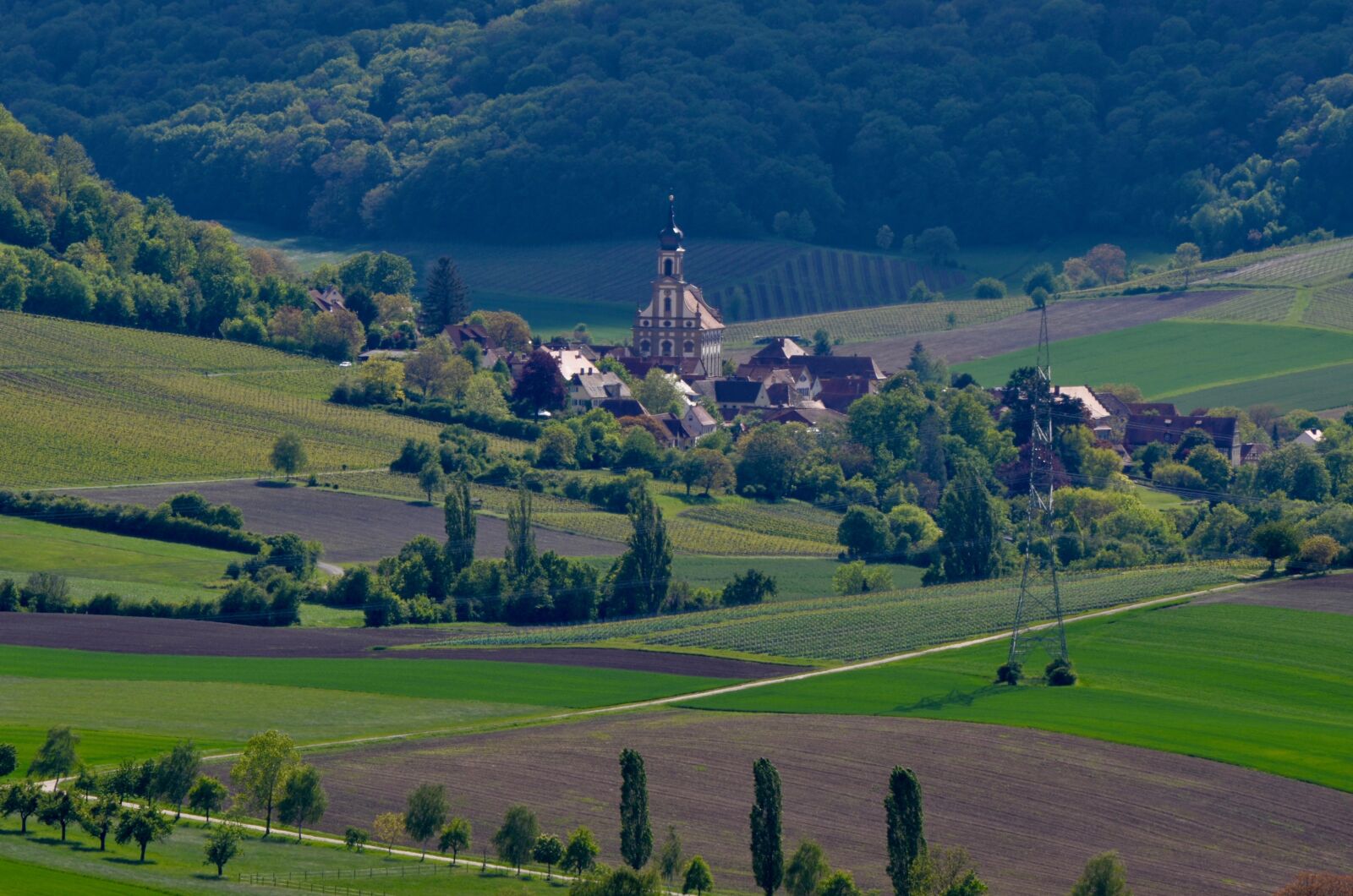 Nikon D5100 sample photo. Wine village, church, wine photography