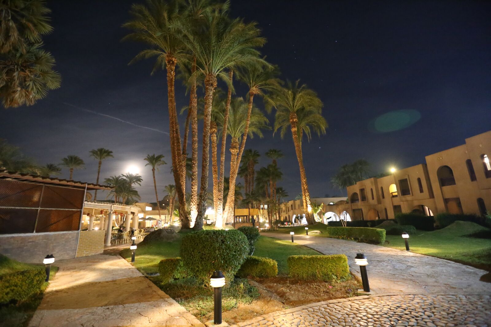 Canon EF 16-35mm F2.8L II USM sample photo. Night view, hotel, egypt photography