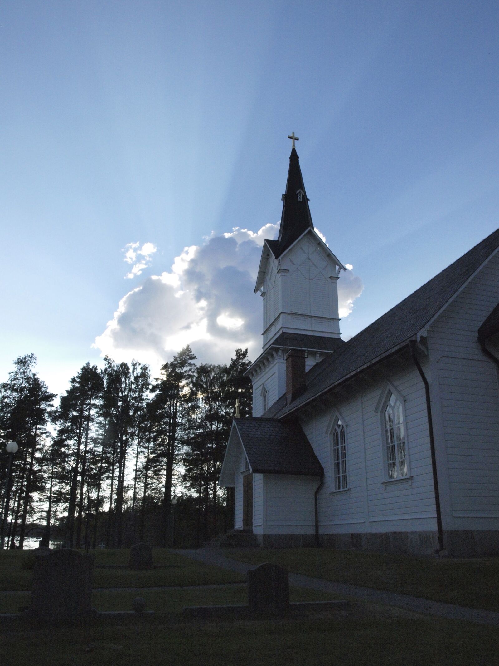 Olympus E-450 (EVOLT E-450) sample photo. Church, backlighting, sweden photography