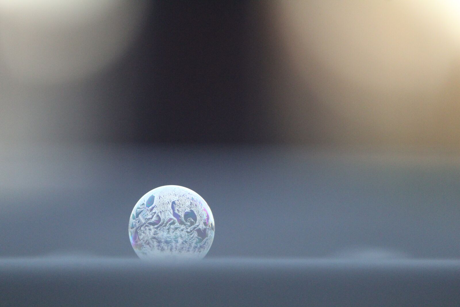 Canon EF-S 55-250mm F4-5.6 IS STM sample photo. Bubble, soap, freeze photography