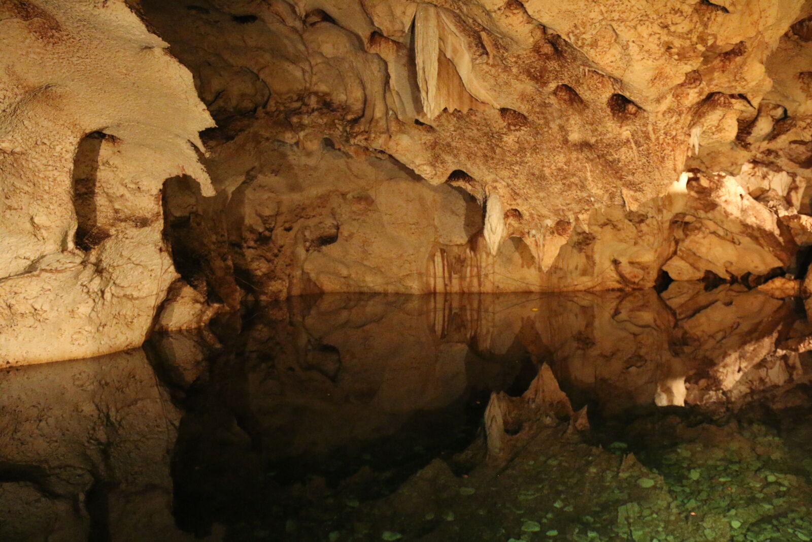 Canon EF-S 18-135mm F3.5-5.6 IS sample photo. Cave, lake photography