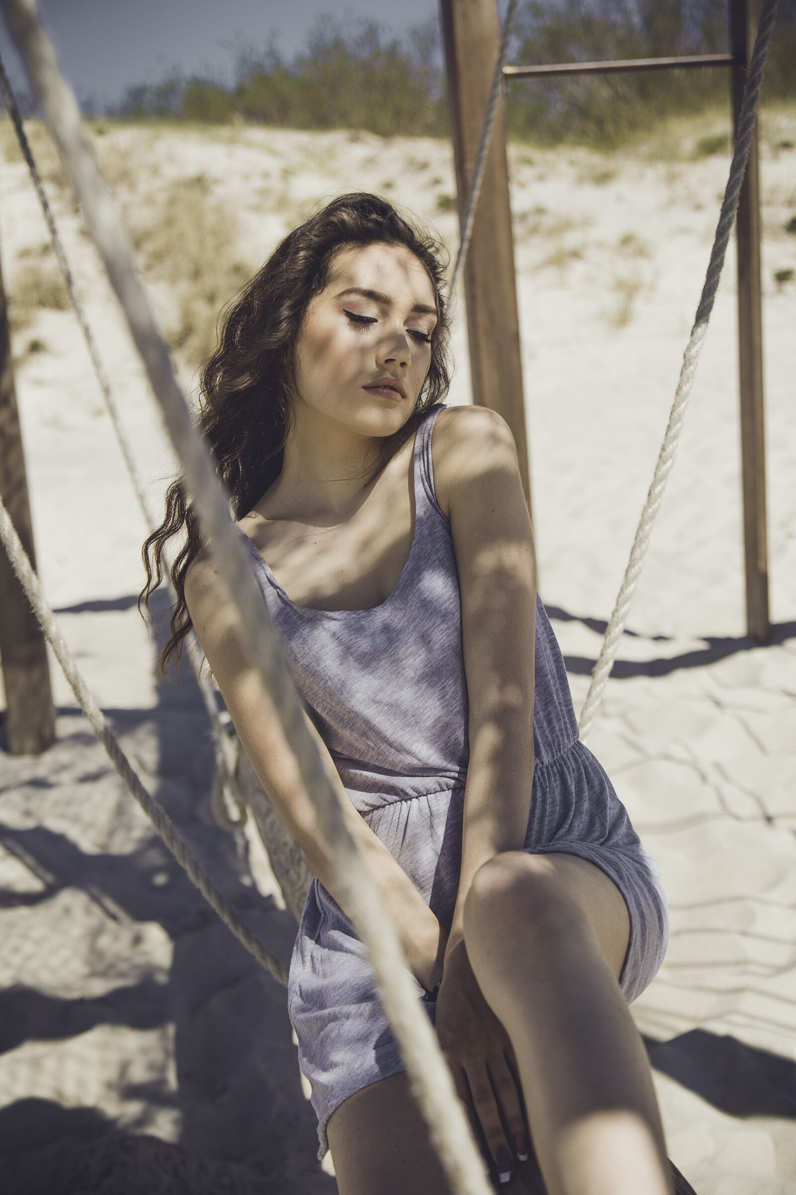 Canon EOS 6D sample photo. Girl, beach, sand photography