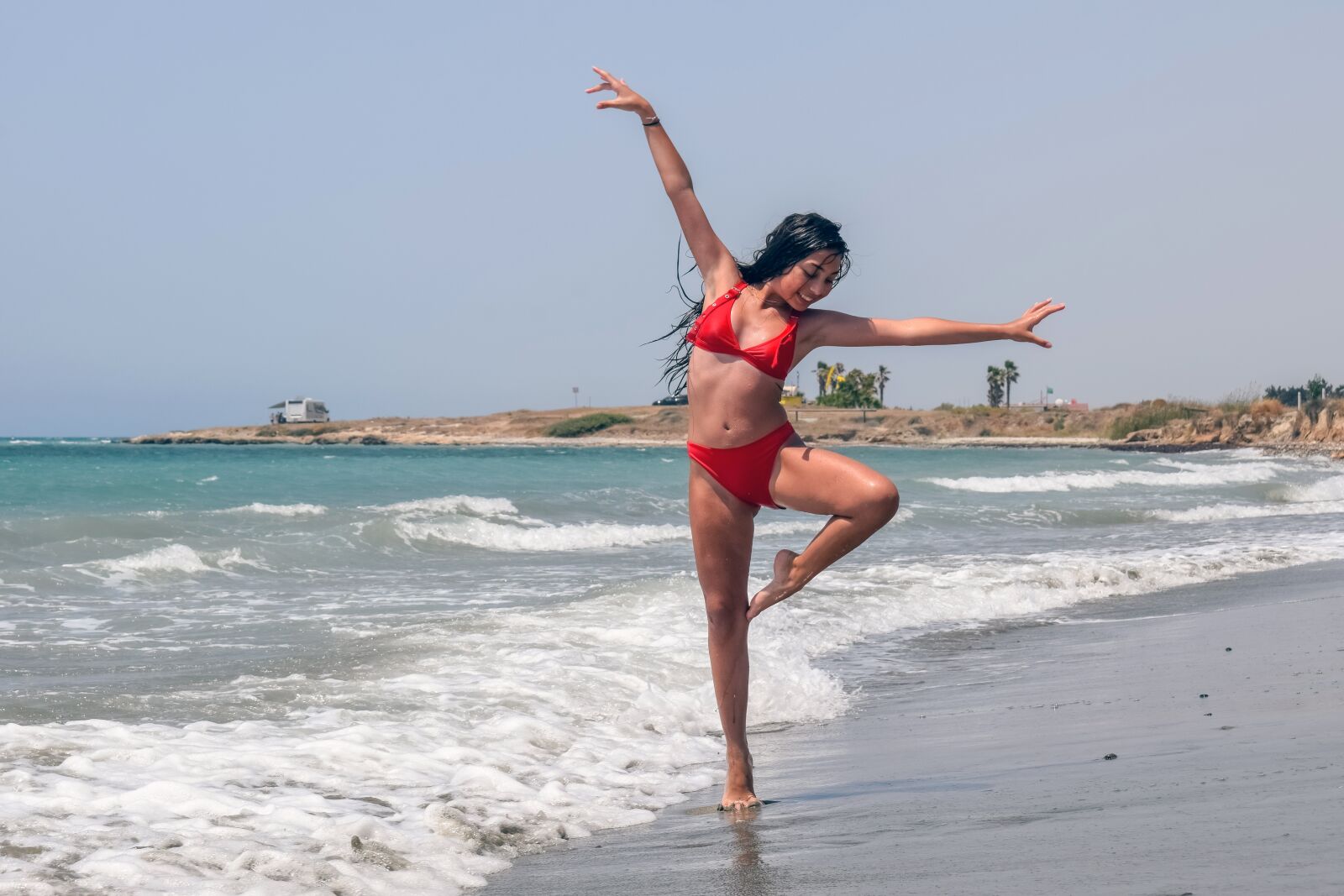 Nikon D3300 sample photo. Girl, beach, sea photography