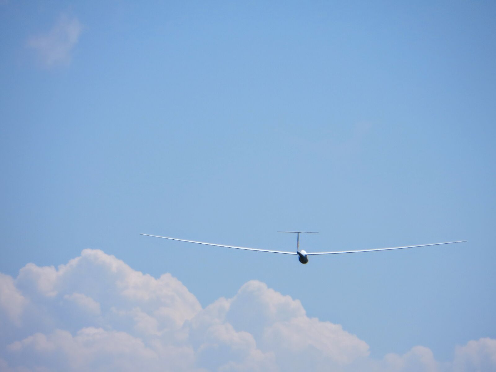 Canon PowerShot SX260 HS sample photo. Blue, clouds, fly, glider photography