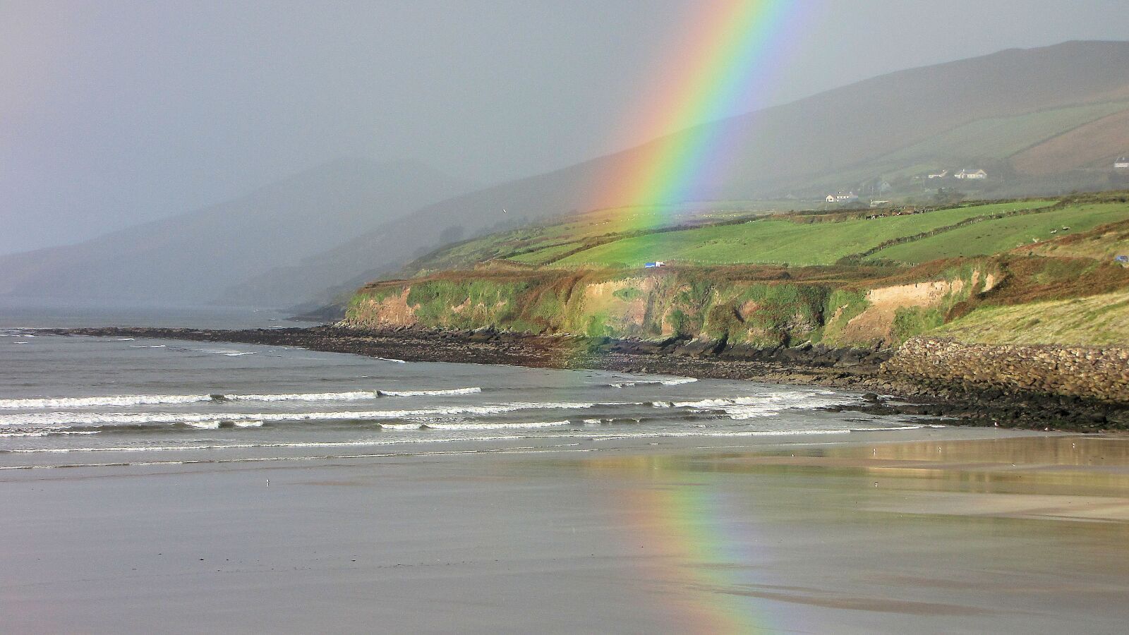 Canon PowerShot SX1 IS sample photo. Rainbow, colour, beach photography