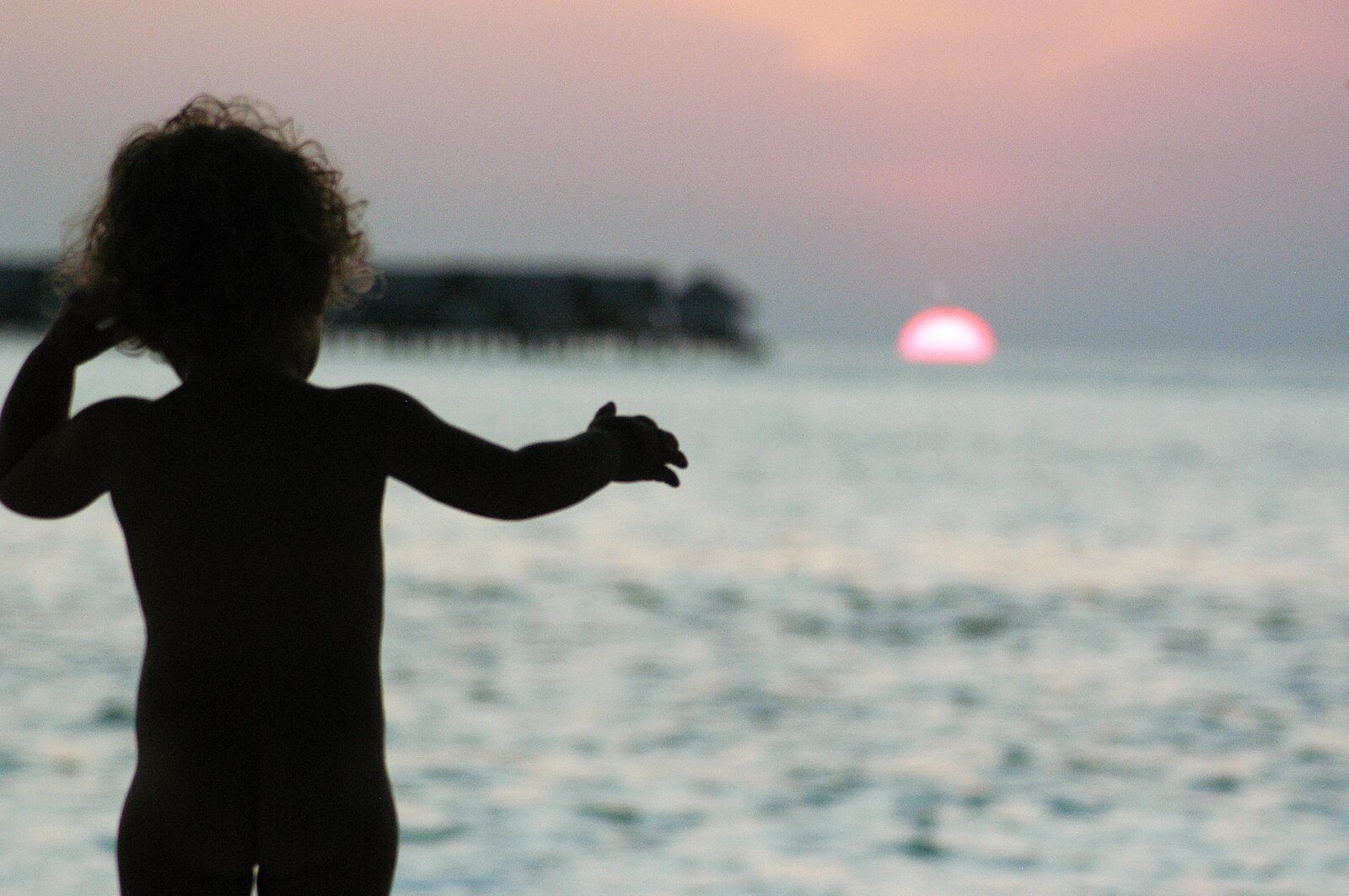 Nikon D100 sample photo. Maldives, sunset, bimbo photography