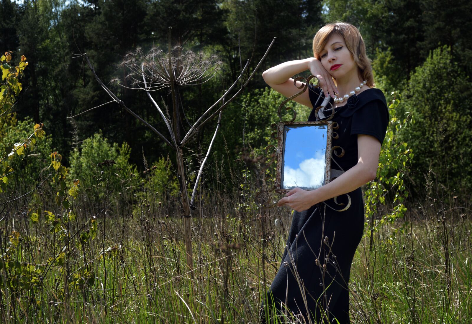 Nikon D3200 sample photo. Clouds, mirror, reflection photography