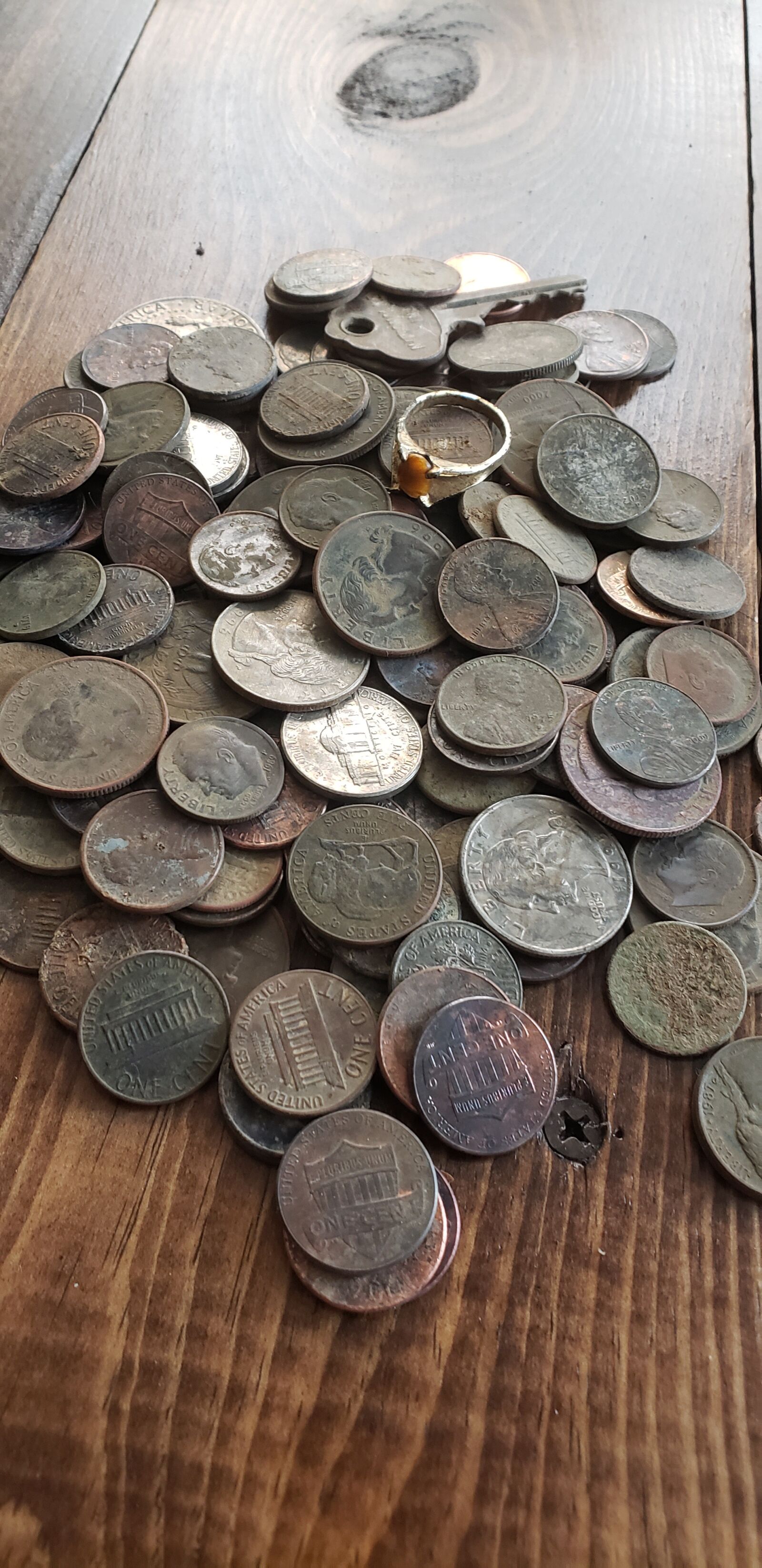 Samsung Galaxy S9 sample photo. Coins, money, metal detecting photography