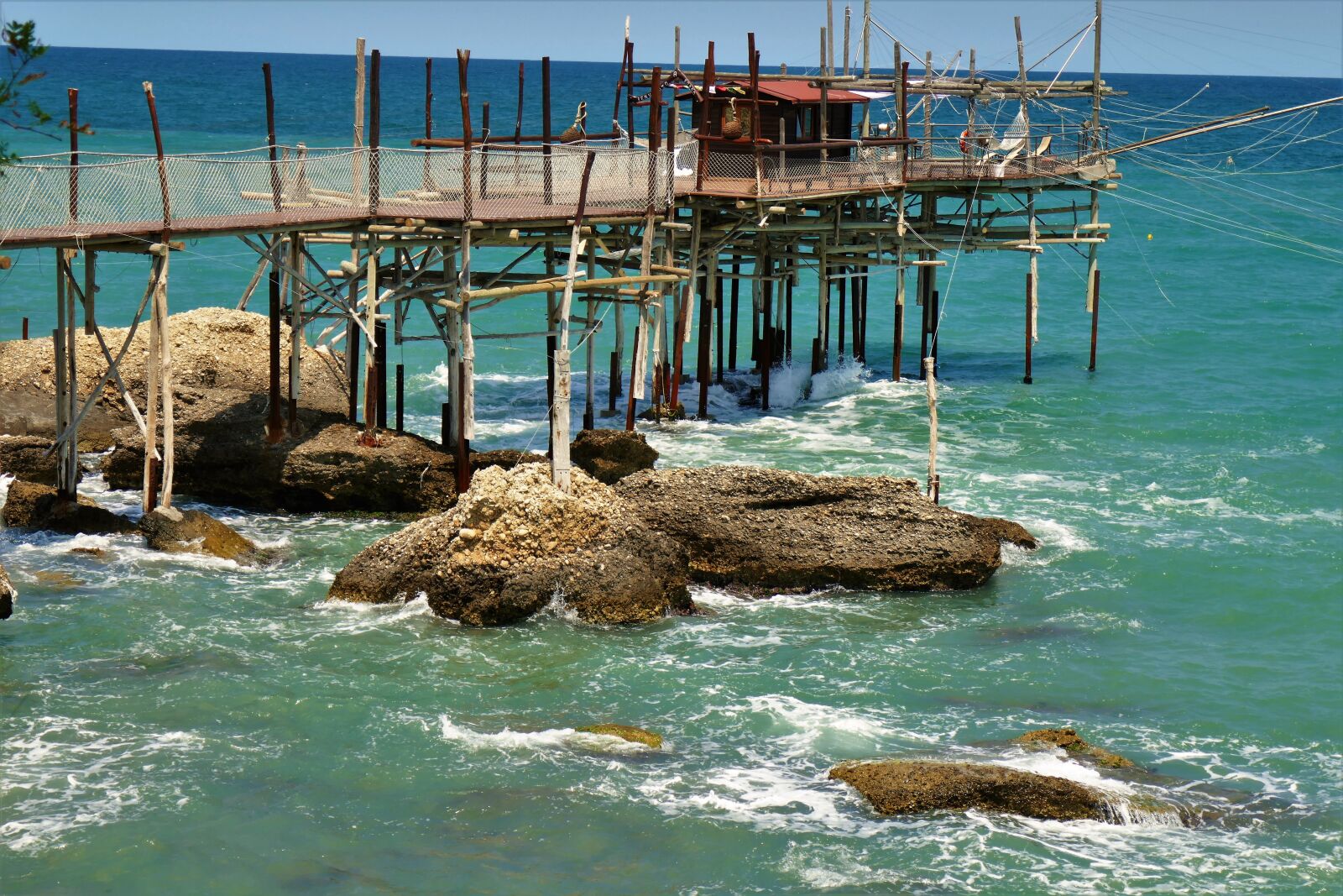 Panasonic DMC-TZ101 sample photo. Fisherman's hut, web, sea photography
