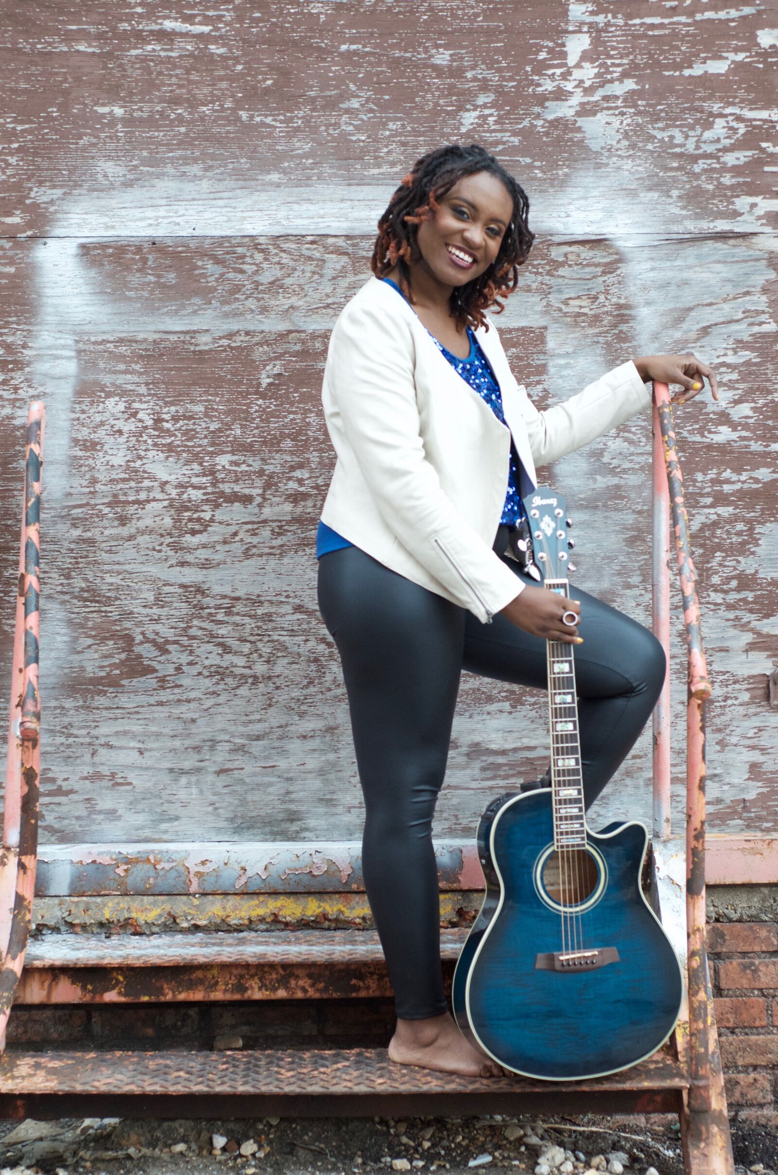 Nikon D7000 sample photo. Guitar, musician, black woman photography