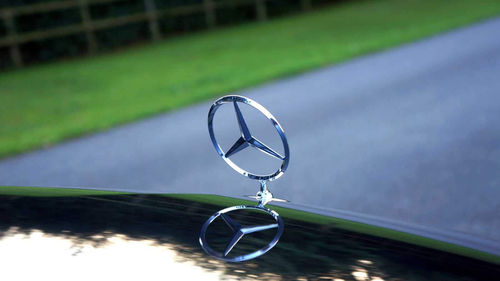 Sony Alpha NEX-5N + Sony E 18-55mm F3.5-5.6 OSS sample photo. Mercedes-benz, emblem, auto photography