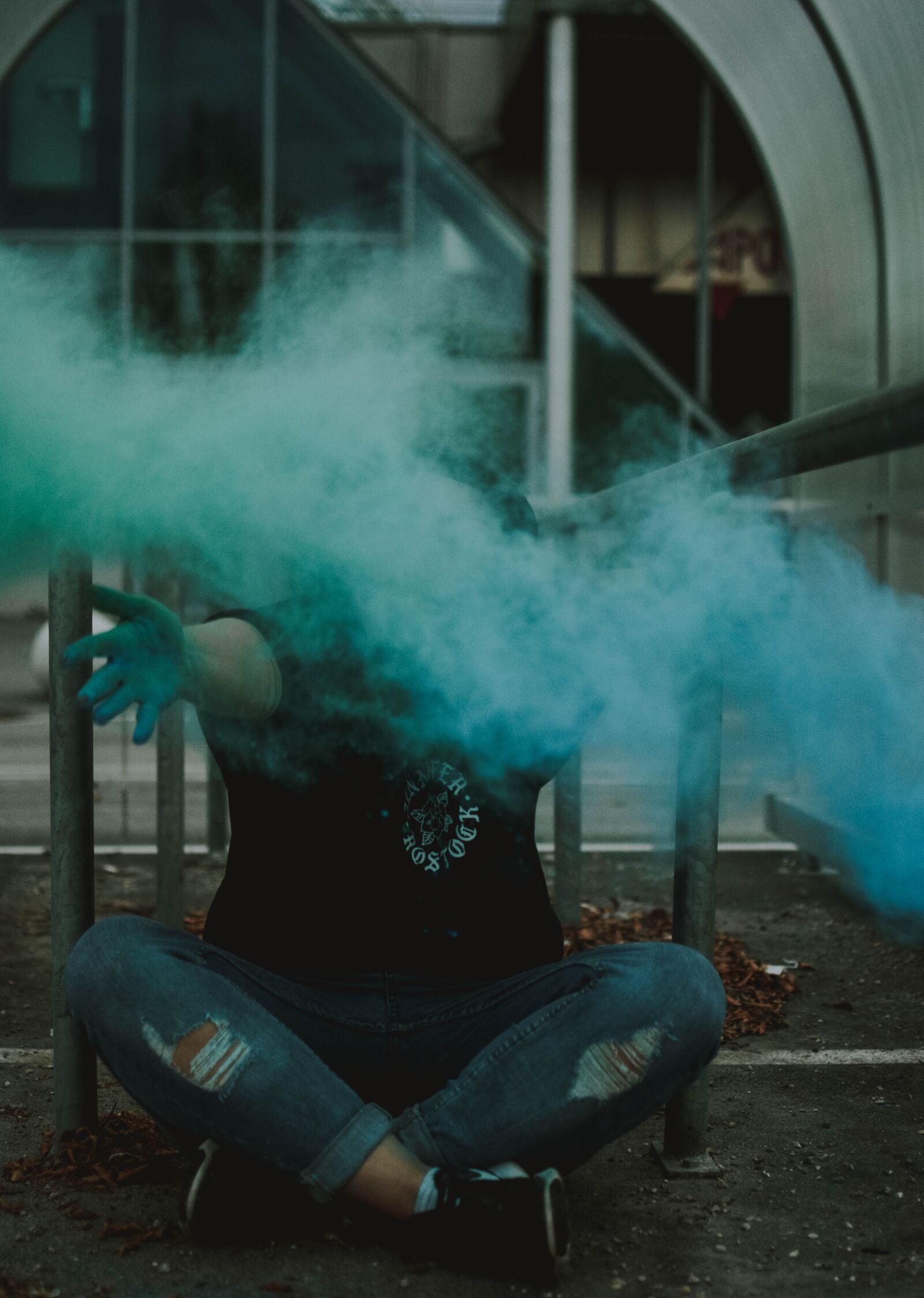 Nikon D5200 sample photo. Farbpulver, colorful, green photography