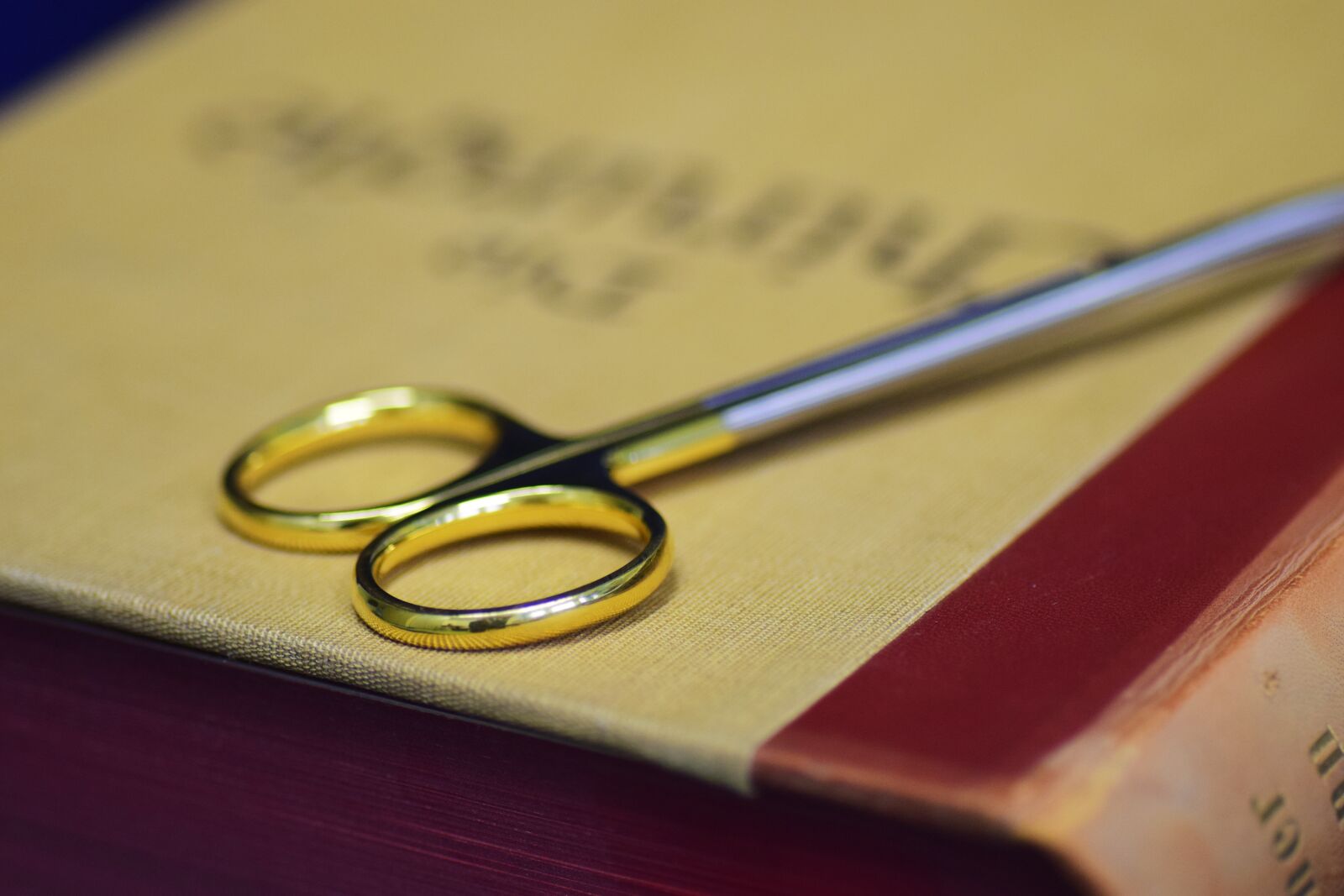 Nikon D3300 sample photo. Book, scissors, surgery photography
