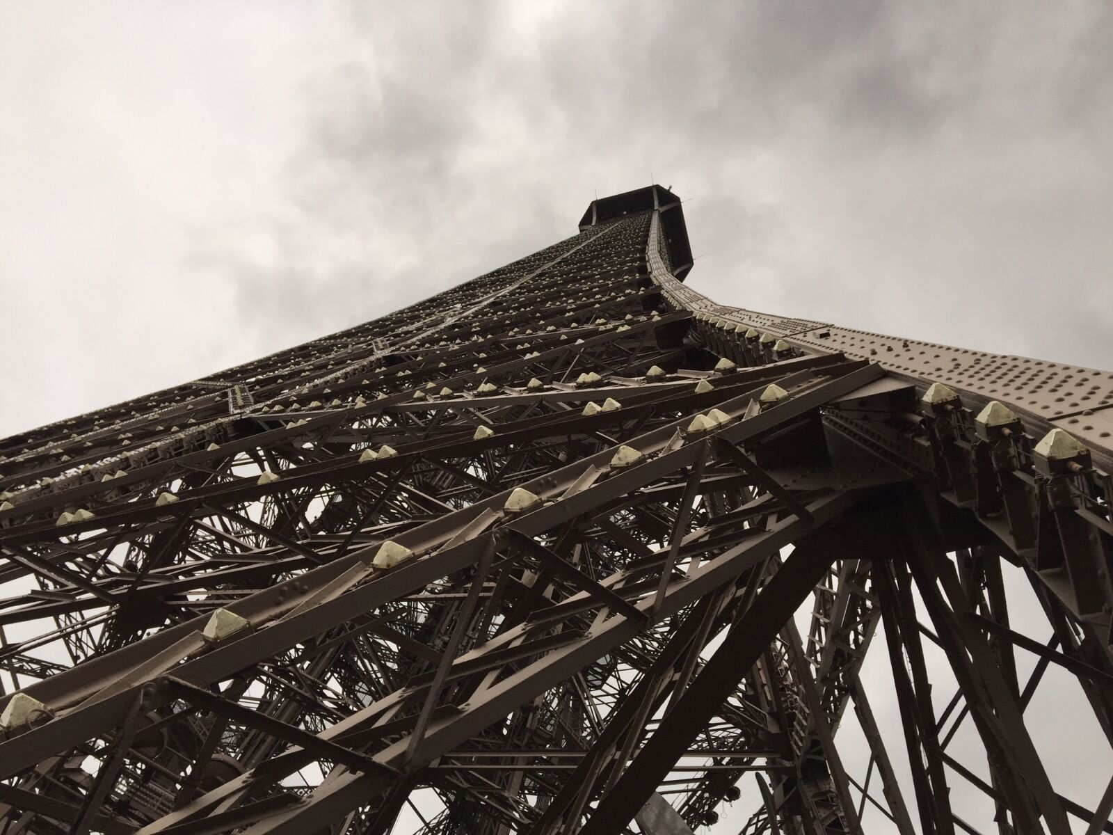 iPhone 6 Plus back camera 4.15mm f/2.2 sample photo. Paris, eiffel tower, steel photography
