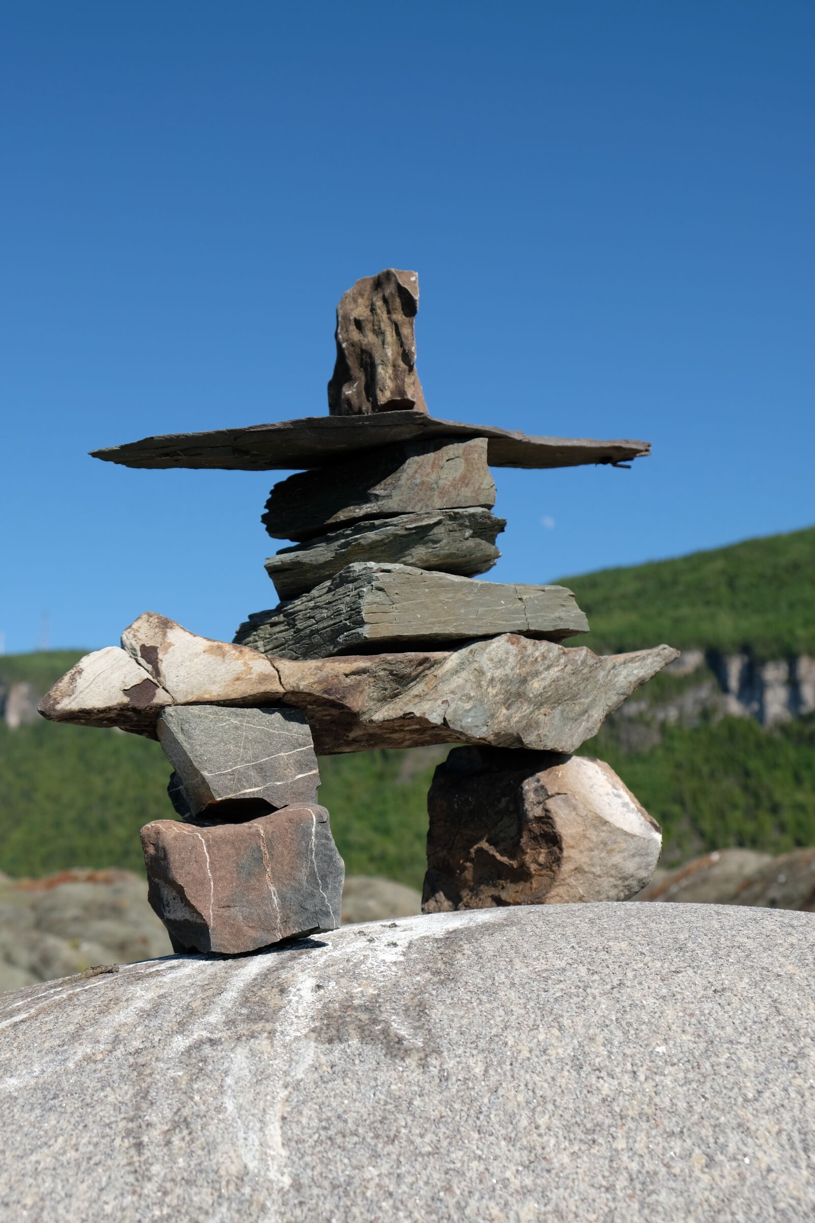 Fujifilm X-T20 sample photo. Inukshuk, statue, symbol photography